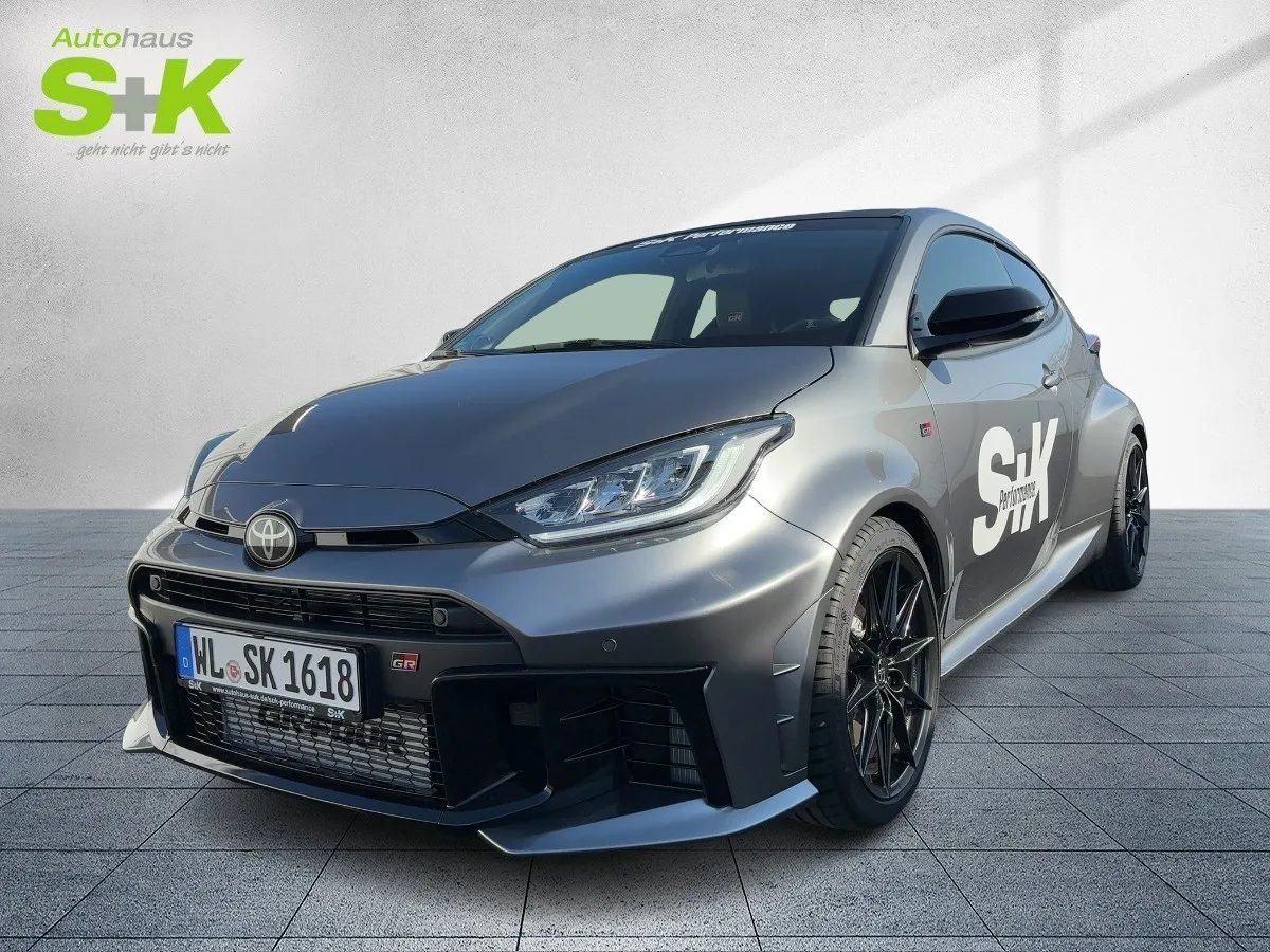 Toyota GR Yaris +HR Federn/Spurplatten 15mm+Milltek ab