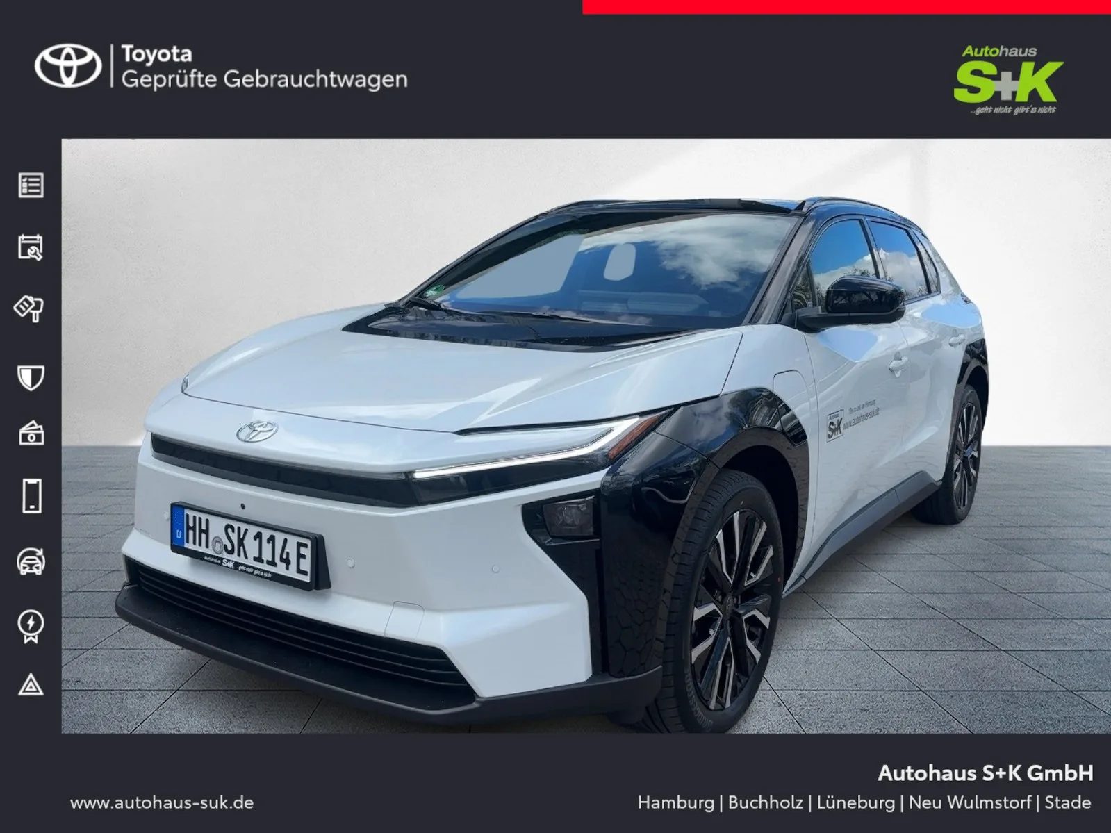 Toyota bZ4X BEV 165kW 4x2 Lounge+JBL+360° Kamera+Leder+