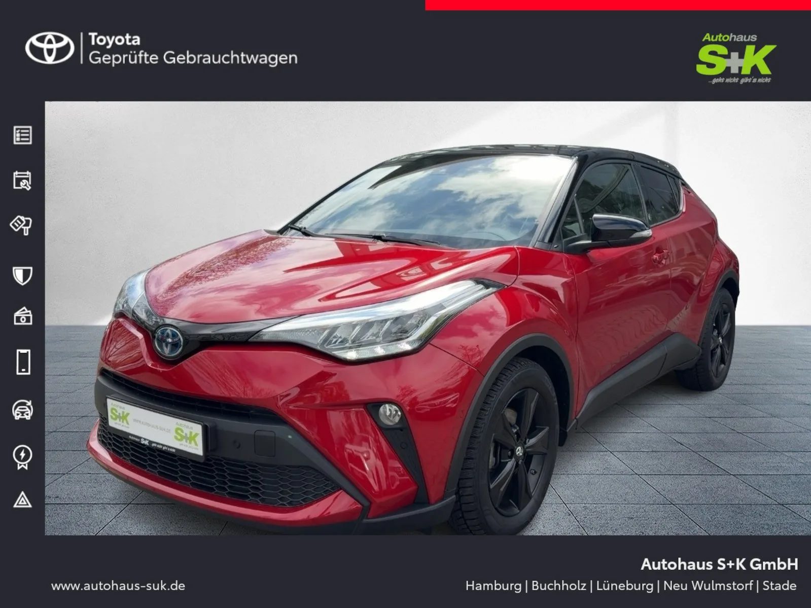 Toyota C-HR 2,0-l-Hybrid, 5, Team D+SHZ+LKHZ+R-KAM+Navi