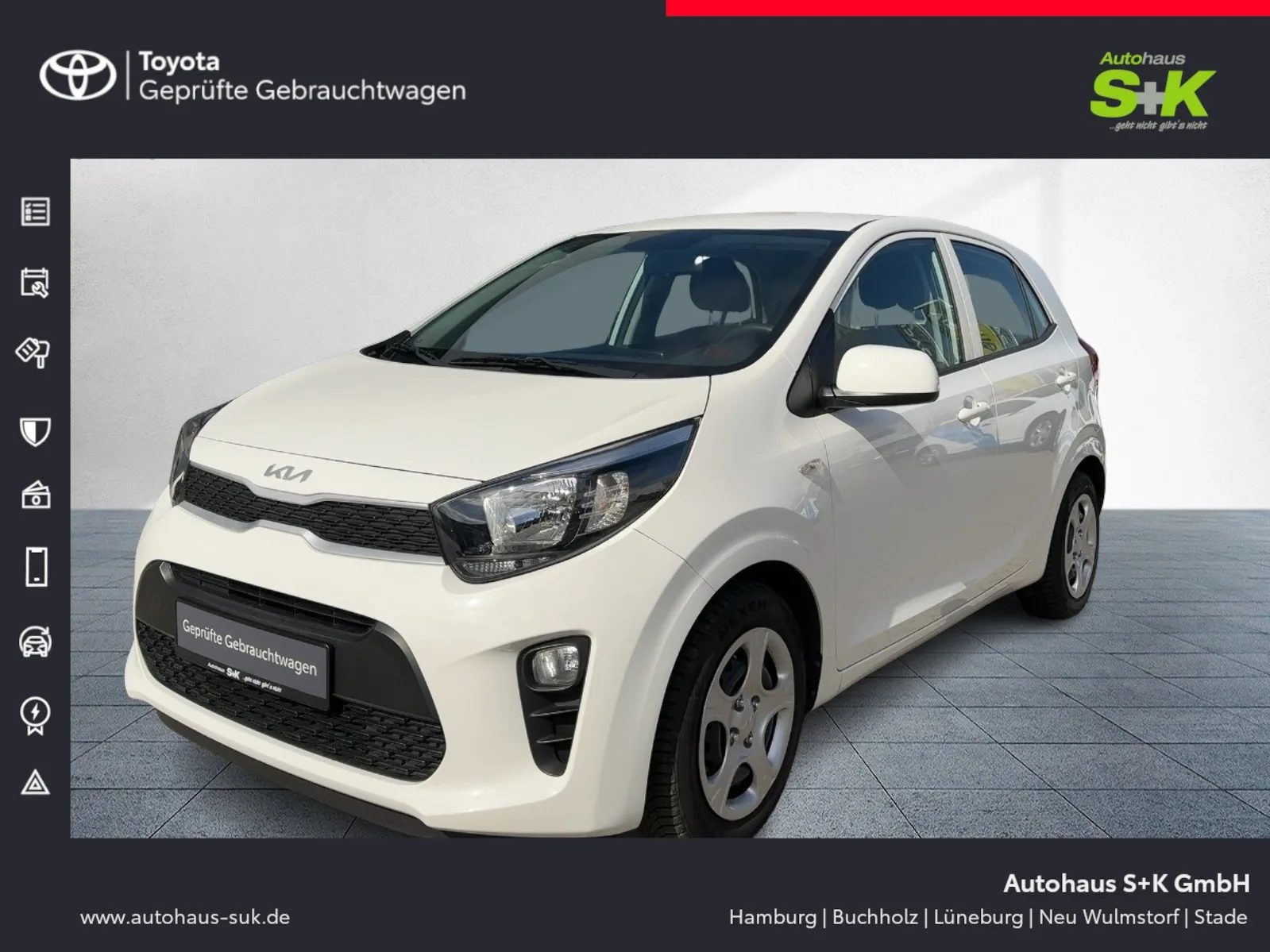 KIA Picanto 1.0 Edition 7 *8-fach bereift*DAB+*USB*K