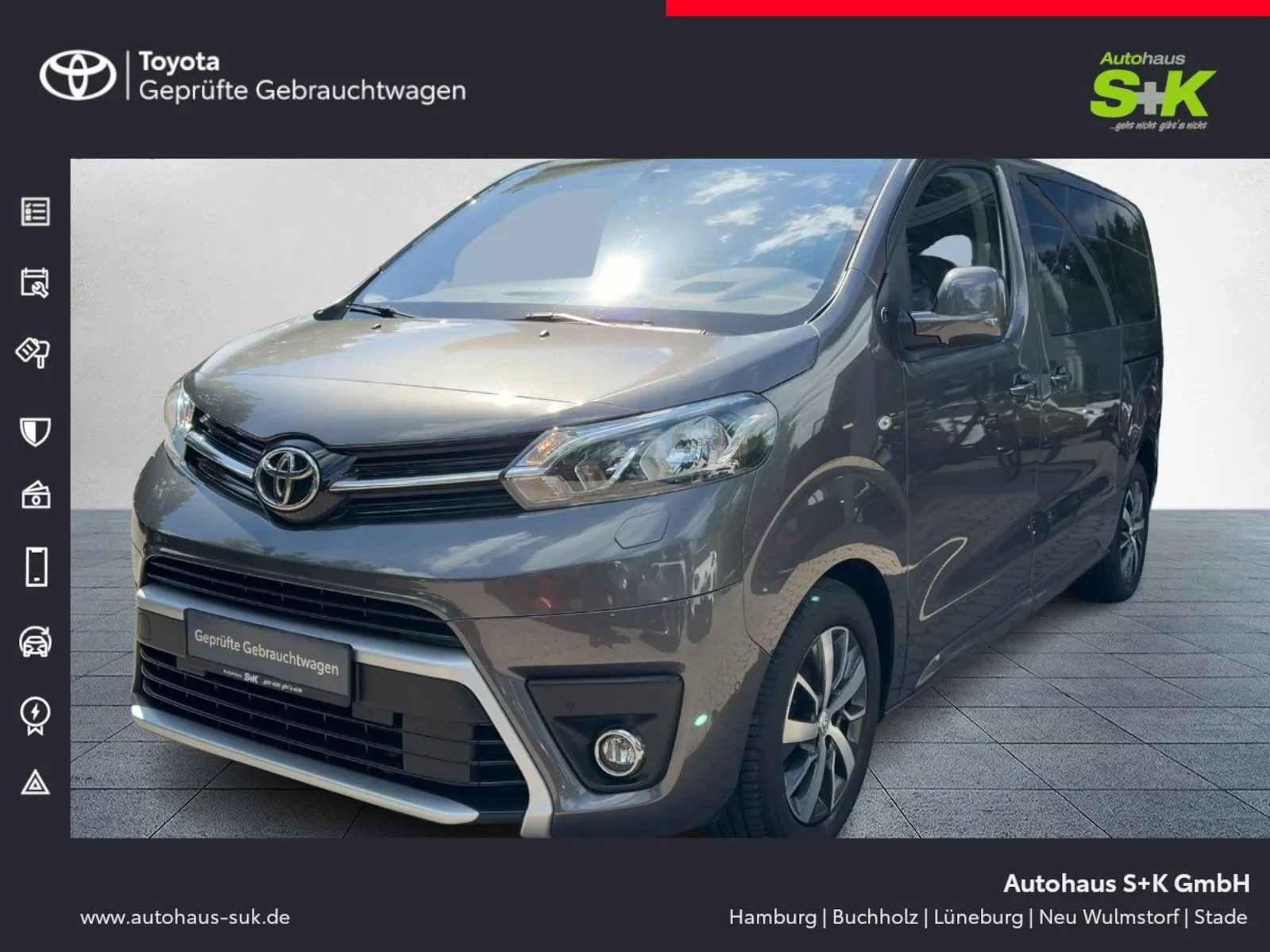 Toyota Proace Verso L1Team D+WKR+SHZ+Head-UP+AHK+R-Kam.
