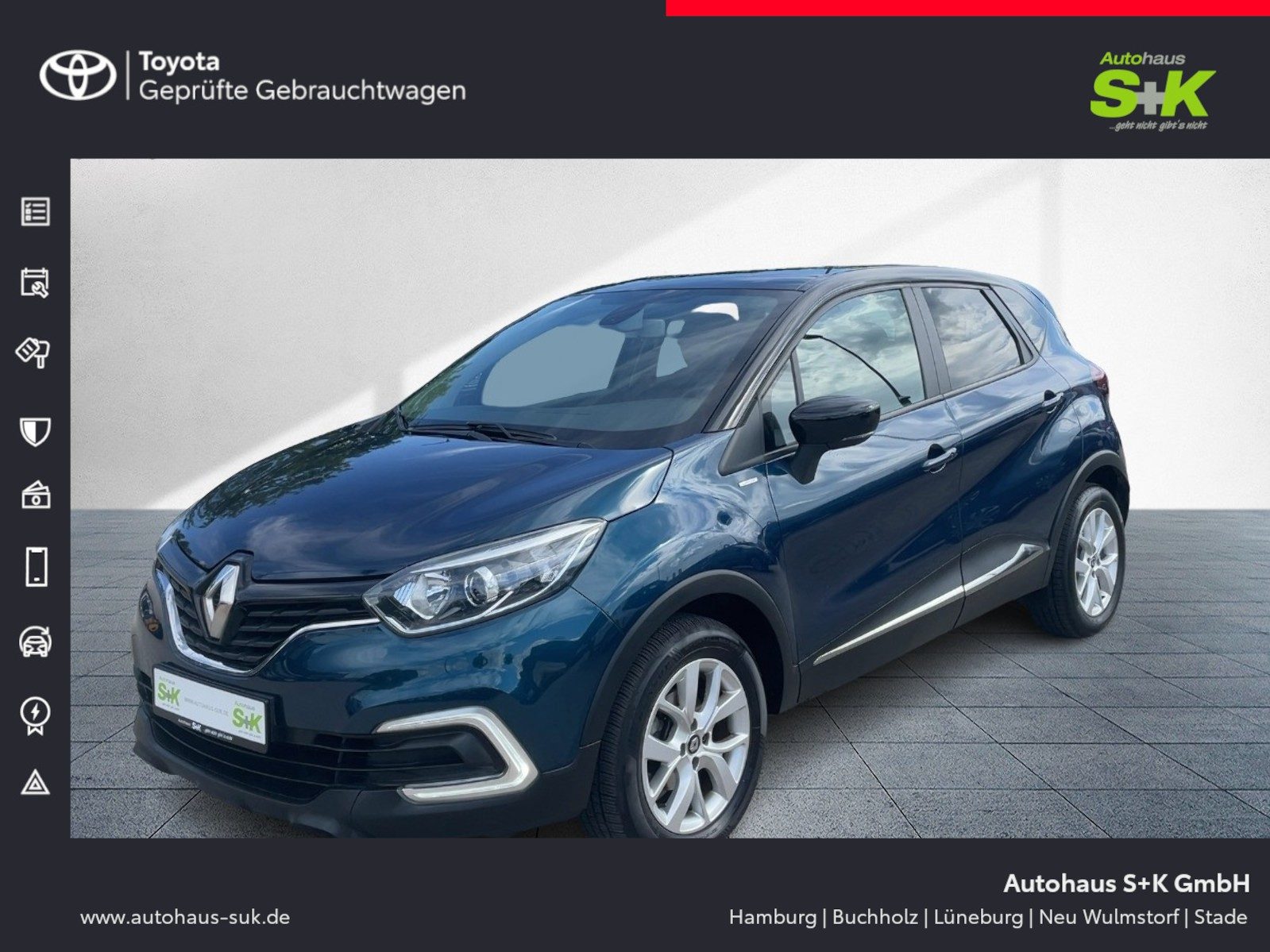 Renault Captur LIMITED TCe 90 +GJR+TEMPOMAT+SHZ+PDC+NAVI