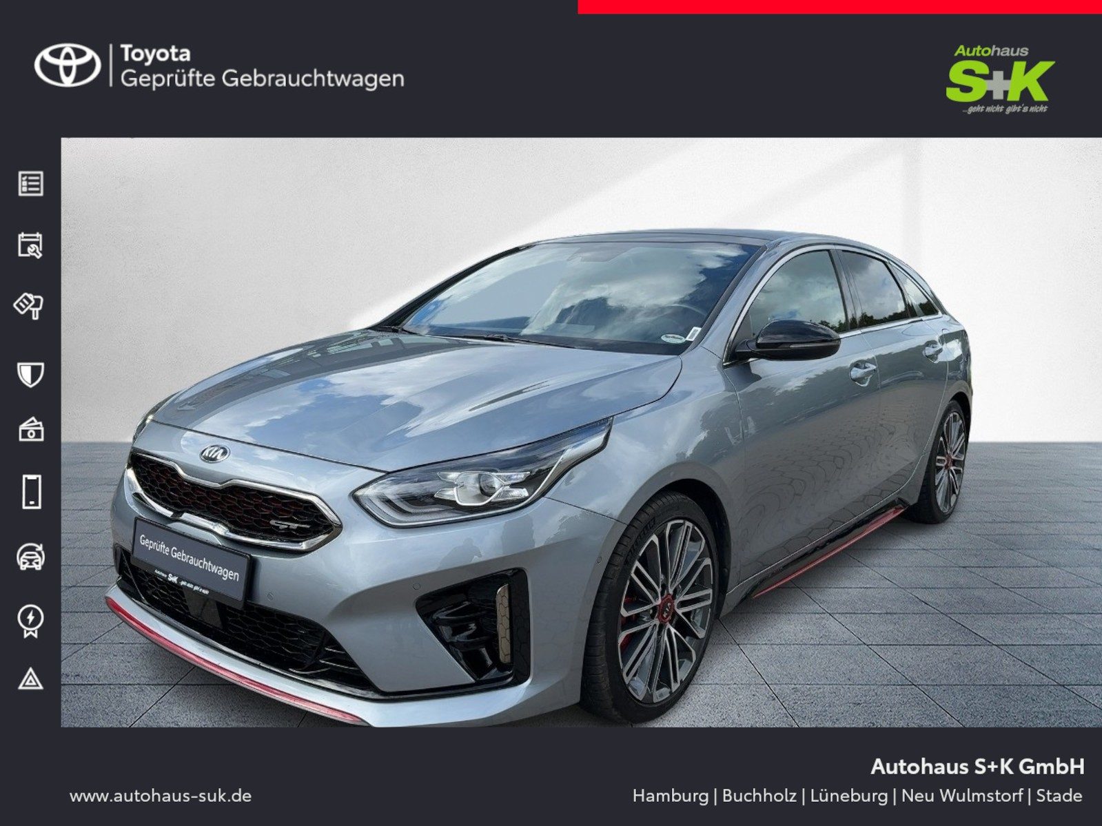 KIA pro cee'd / ProCeed ProCeed 1.6 T-GDI GT*AHK*JBL*SHZ*LRHZ*KAMERA*MEM