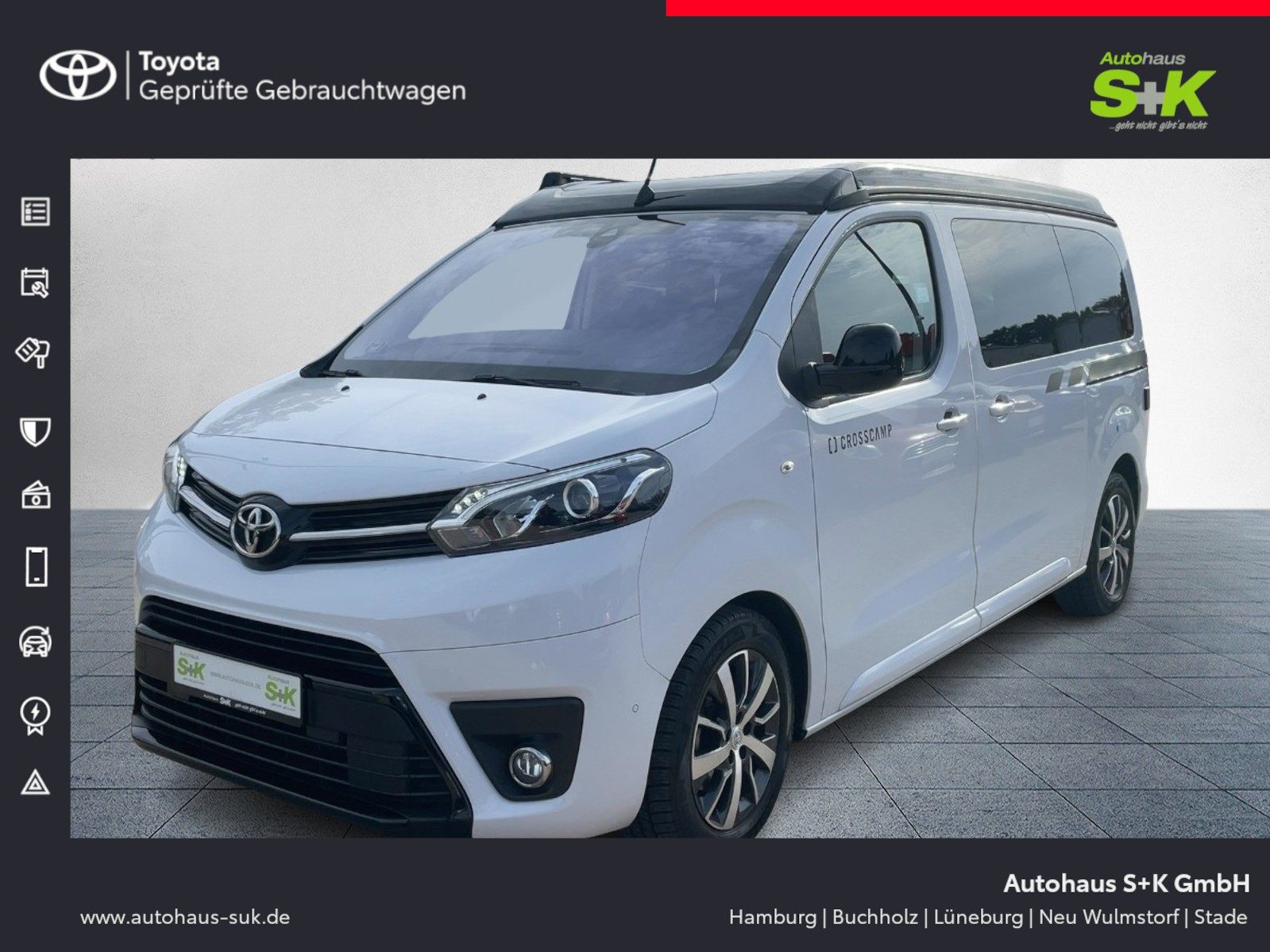 Toyota Proace 2.0 D-4D Crosscamp L1*CARPLAY+PDC+AHK+KAM