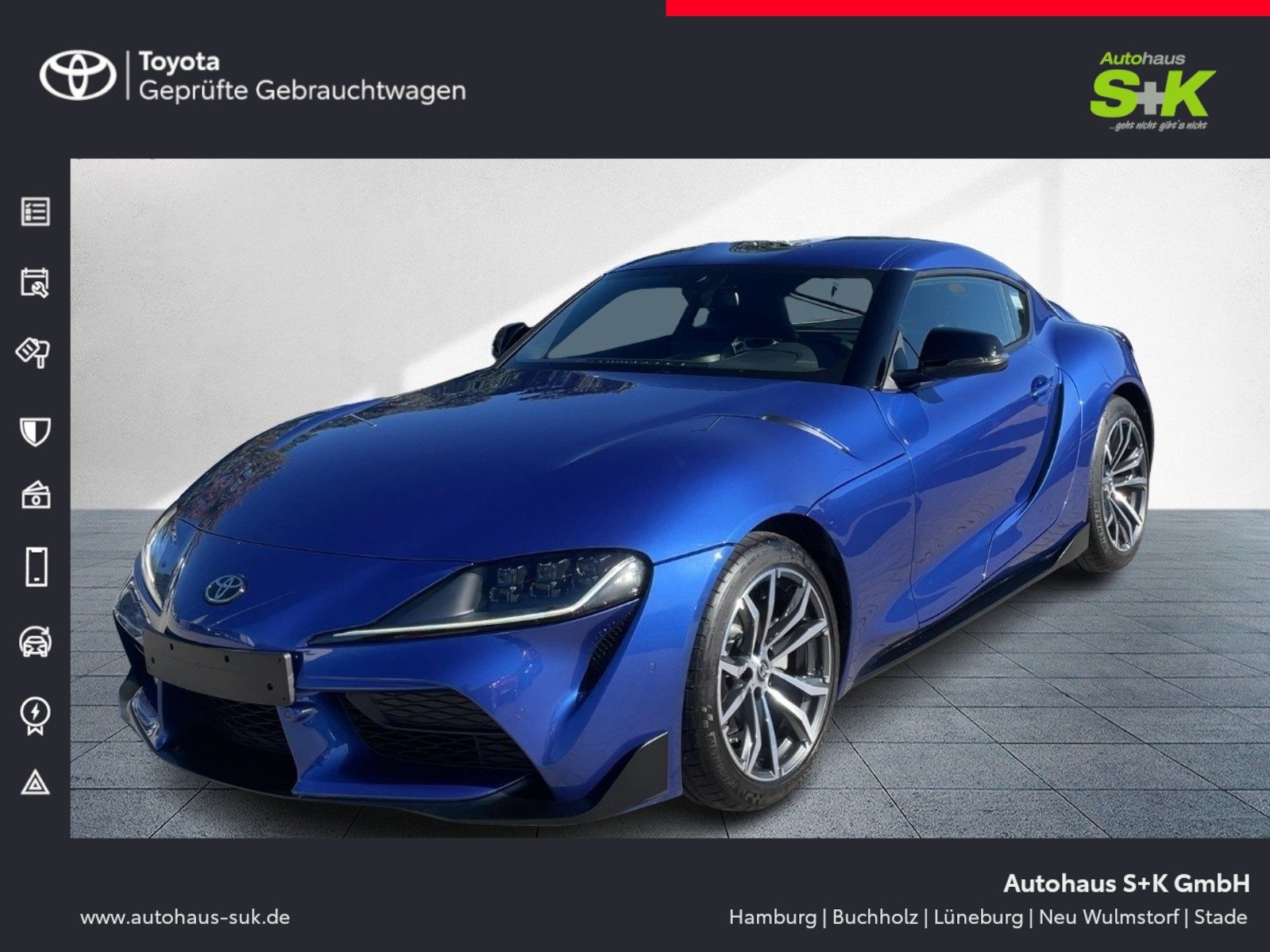 Toyota Supra GR 2.0 Pure +CARPLAY+LED+LEDER+SHZ+ACC+KAM