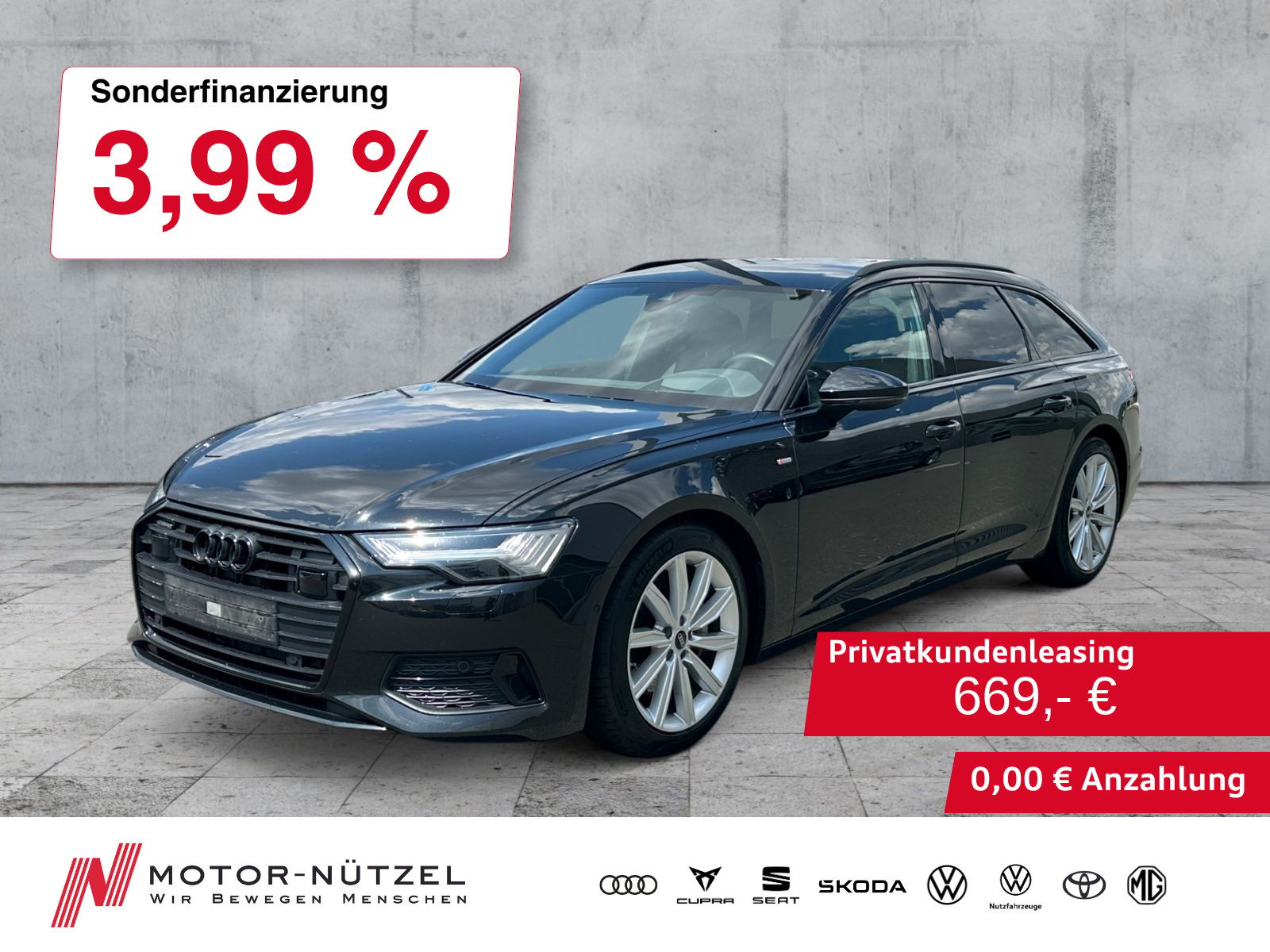 AUDI A6 Avant 50 TDI QU S-LINE MATRIX+NAV+HuD+RFK+AHK