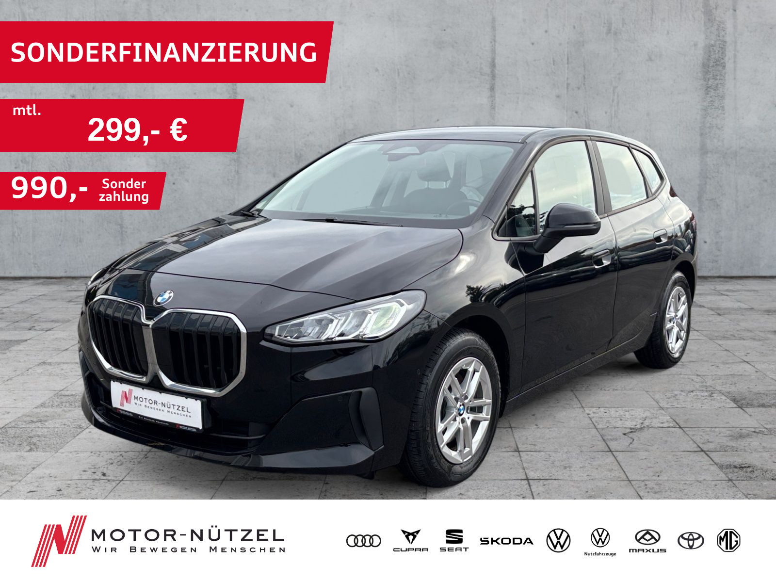 BMW 218 Active Tourer 218d ACTIVE TOURER LED+RFK+SHZ+DAB+LM 16"
