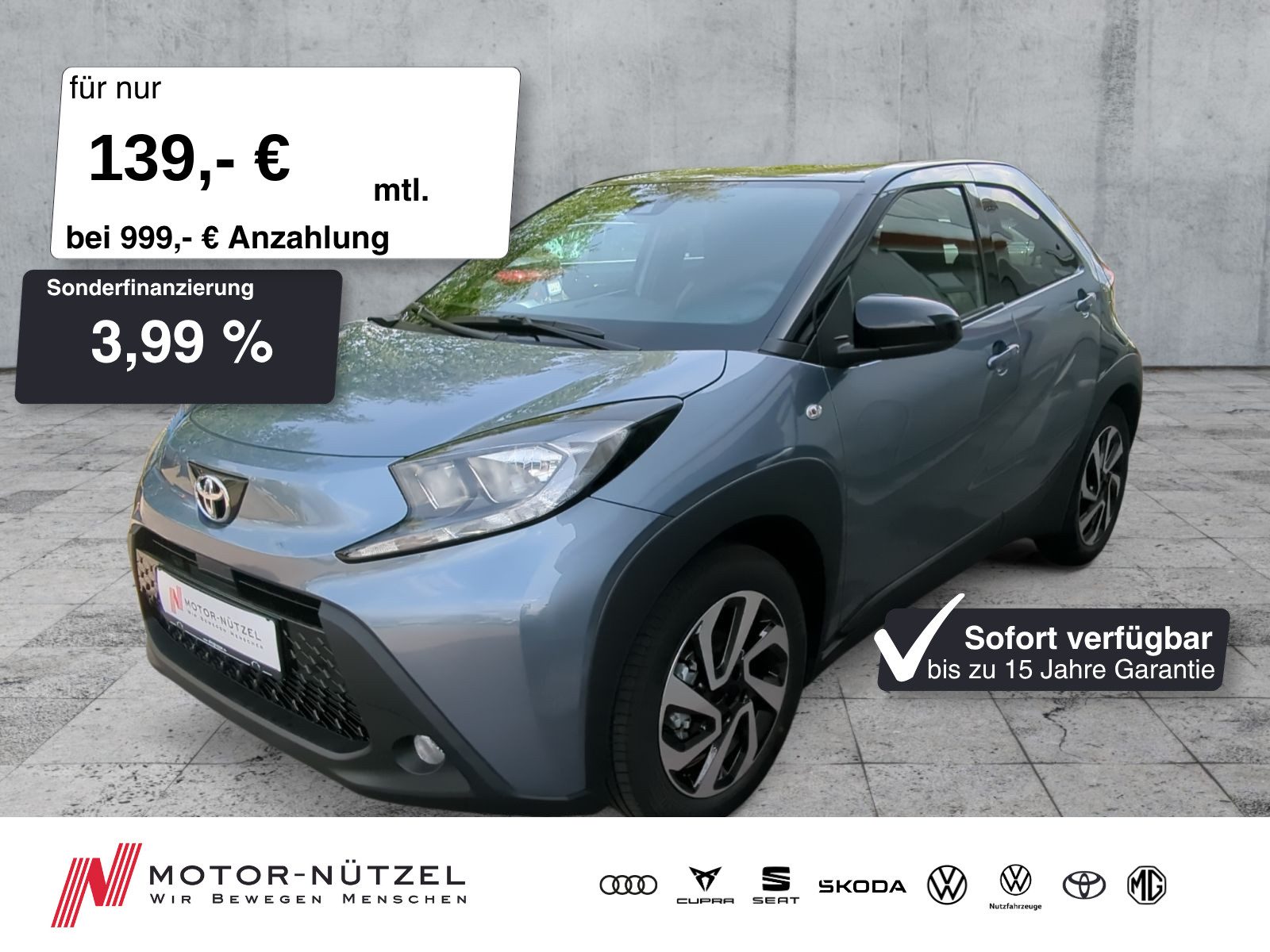 TOYOTA Aygo X 1.0 Teamplayer APP+ACC+SHZ+RFK+NSW+DAB