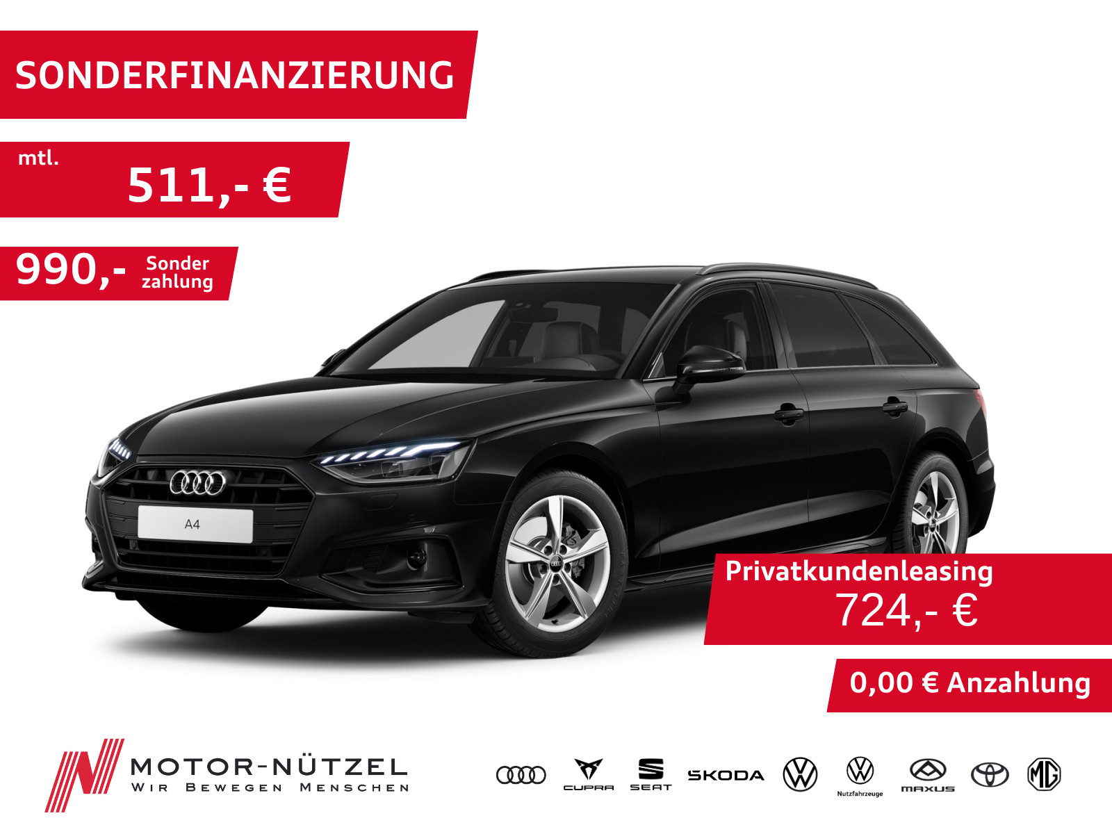 AUDI A4 Avant 35 TDI S-TR S-LINE LED+NAVI+ACC+SHZ+PDC