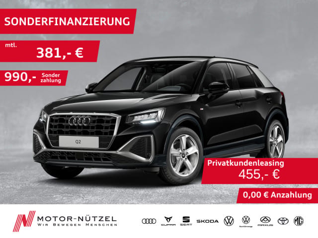 AUDI Q2 35 TFSI S-TR S-LINE LED+NAVI+ACC+SHZ+PDC+RFK