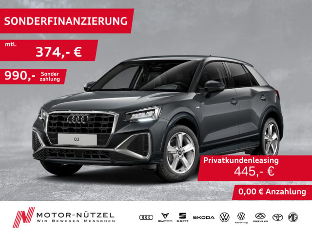 AUDI Q2 35 TFSI S-TR S-LINE LED+NAVI+ACC+SHZ+PDC+RFK