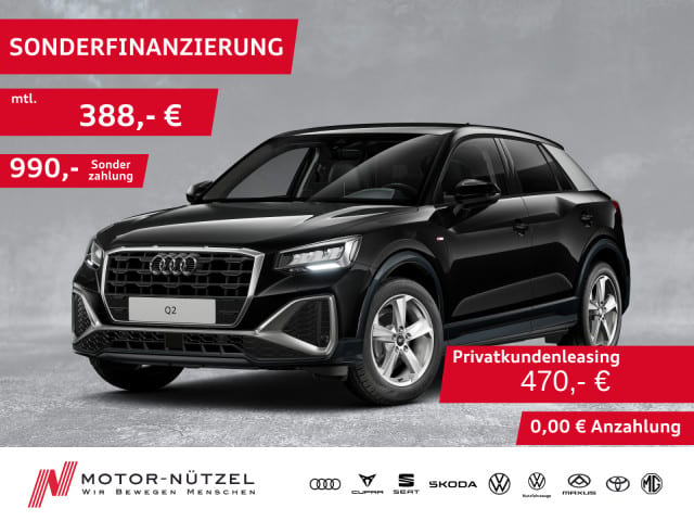 AUDI Q2 35 TFSI S-TR S-LINE LED+NAVI+ACC+SHZ+PDC+RFK