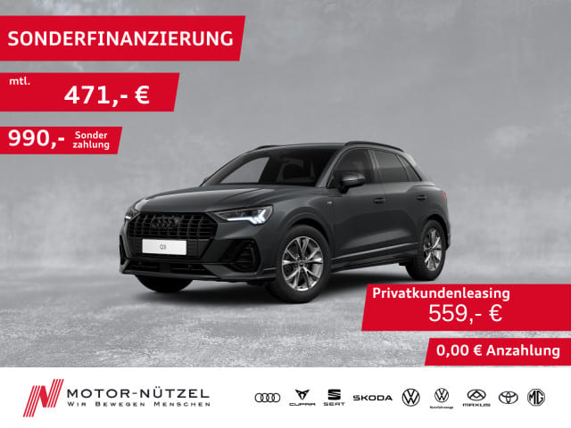 AUDI Q3 35TDI S-TR S-LINE LED+NAV+ACC+SHZ+PDC+RFK+AHK