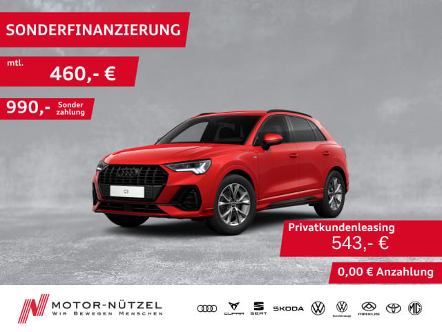 AUDI Q3 35TDI S-TR S-LINE LED+NAV+ACC+SHZ+PDC+RFK+AHK