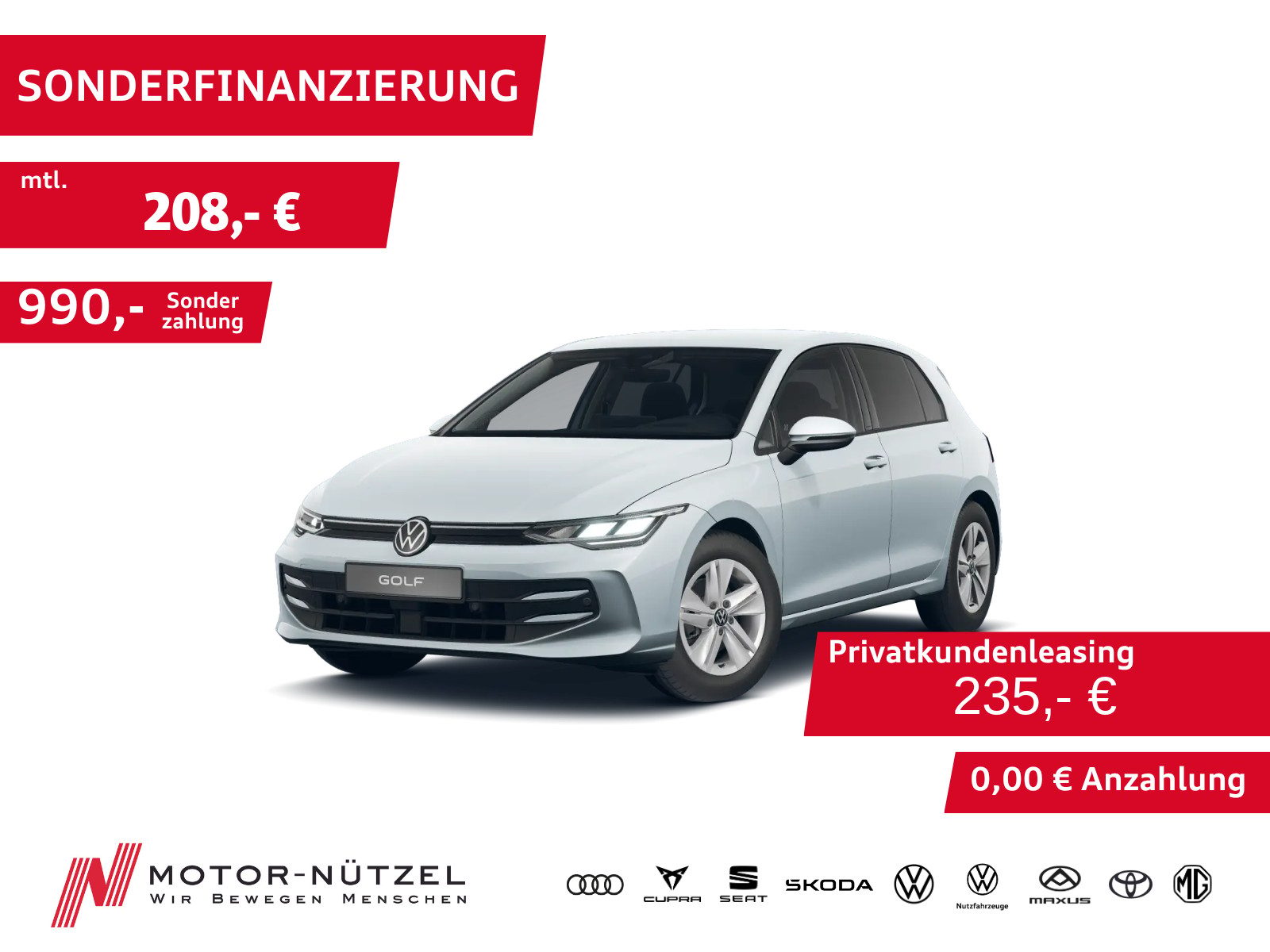 VW Golf VIII 1.5 TSI LIFE LED+NAVI+ACC+SHZ+PDC+RFK