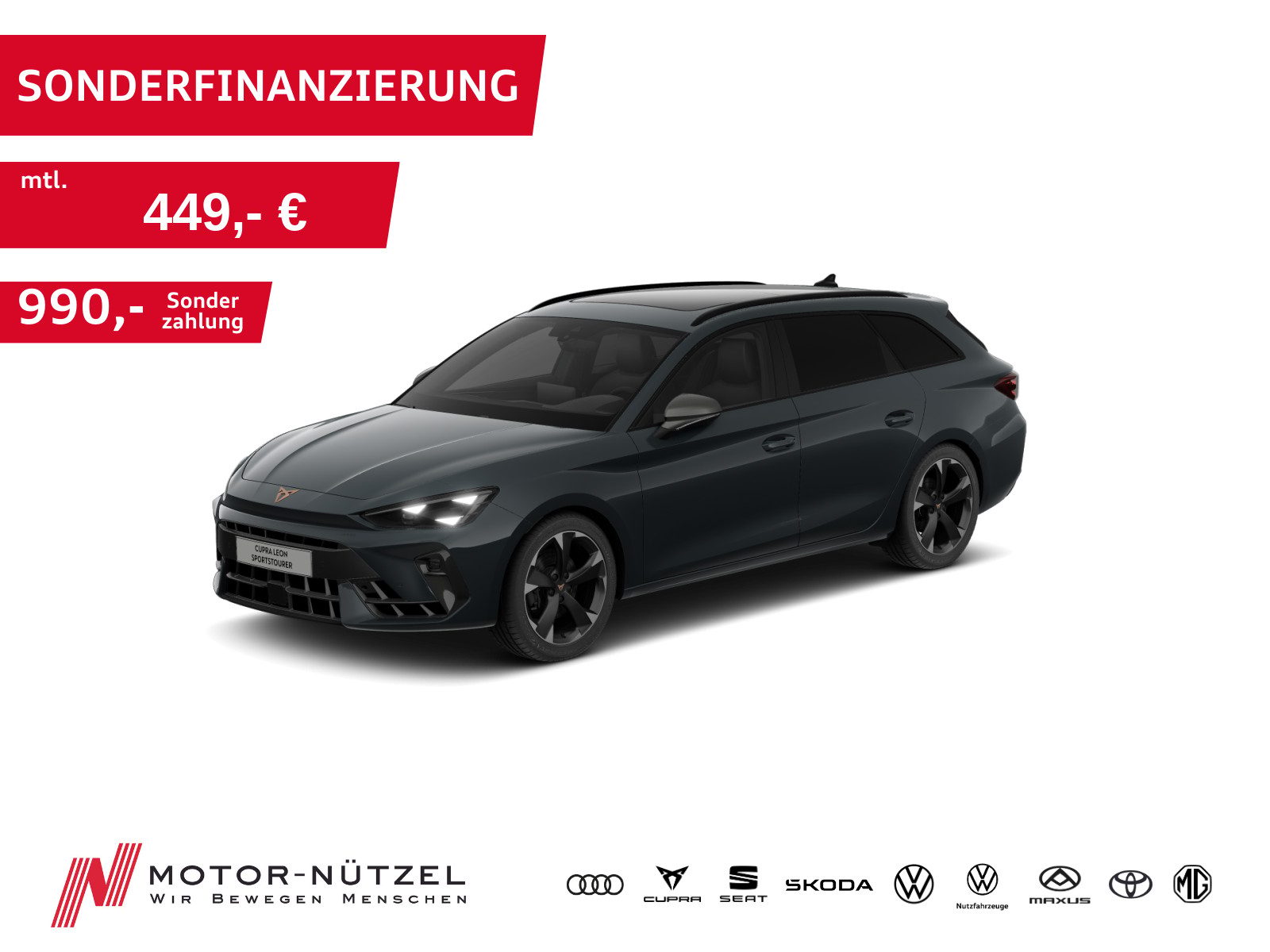 CUPRA Leon ST 2.0 TDI DSG MATRIX+NAVI+ACC+SHZ+AHK+PANO