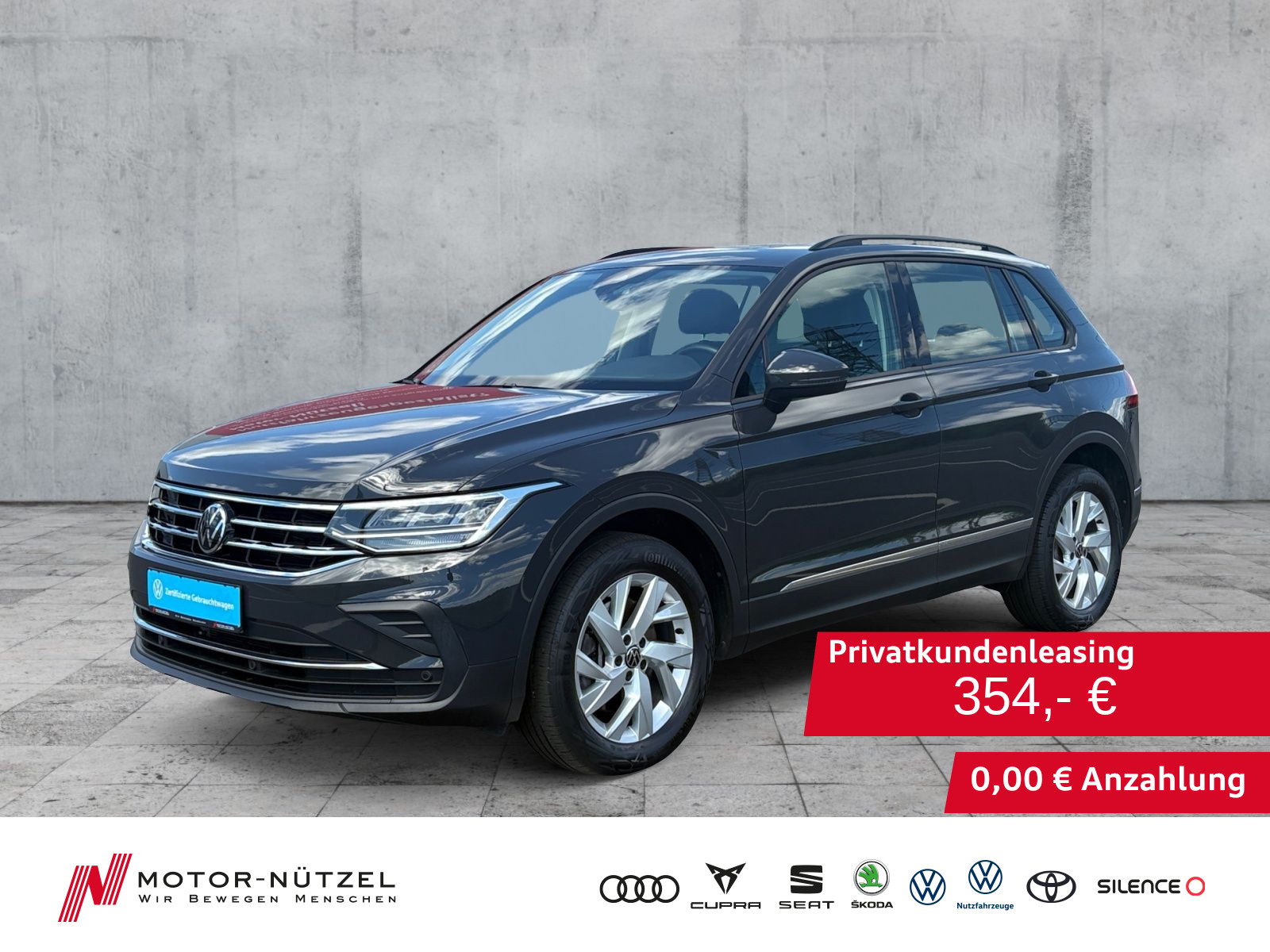 VW Tiguan 2.0 TDI 4M LIFE LEDER+LED+NAVI+AHK+PANO