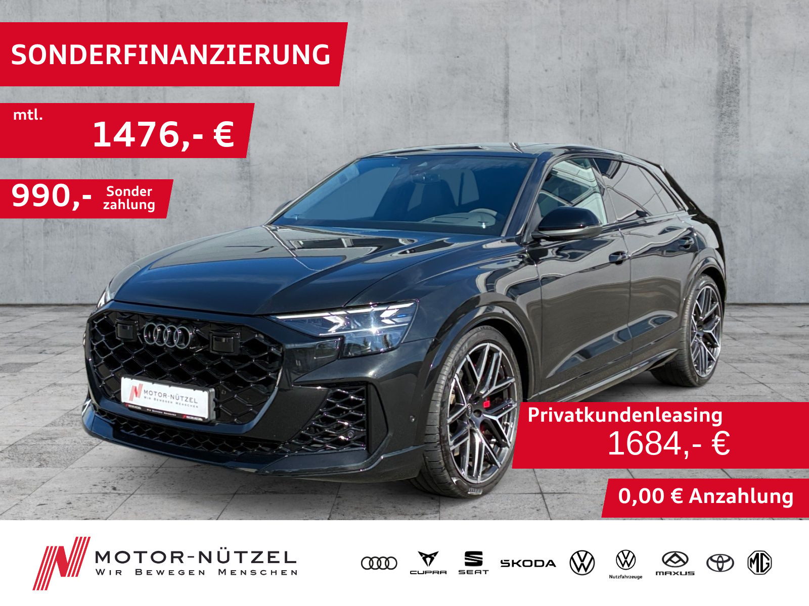 AUDI RSQ8 RS Q8 4.0 TFSI QU 5JG+MATRIXNAV+RFK+STDHZG+PANO