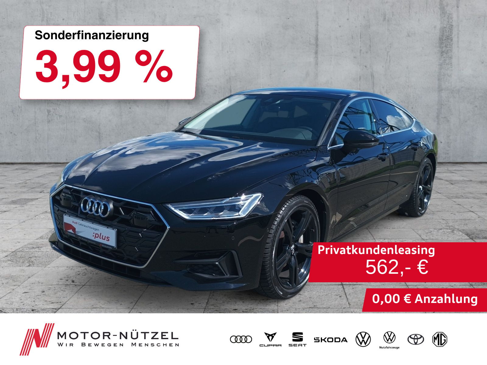 AUDI A7 Sportback 45 TFSI S-TR LED+NAVI+RFK+GRA+DAB