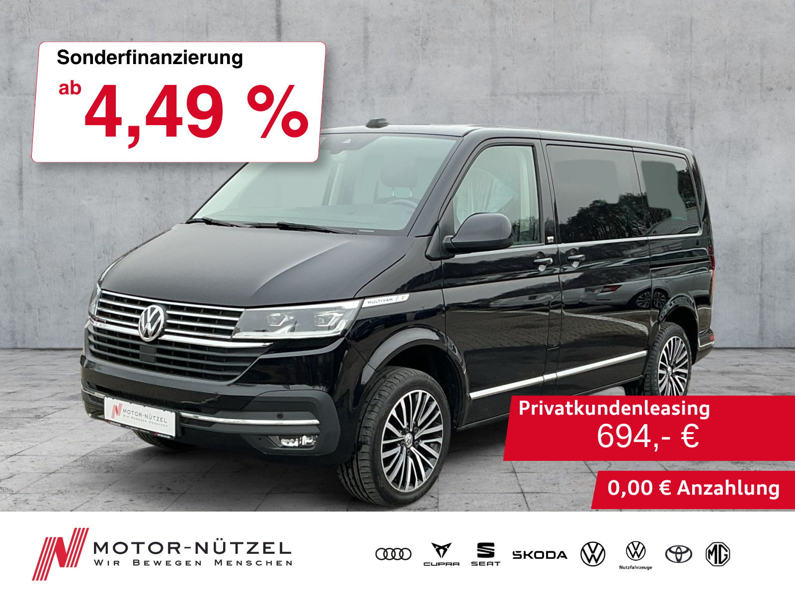 VW T6 Multivan T6.1 Multivan 2.0 TDI 4M GENERATION SIX LED+NAVI
