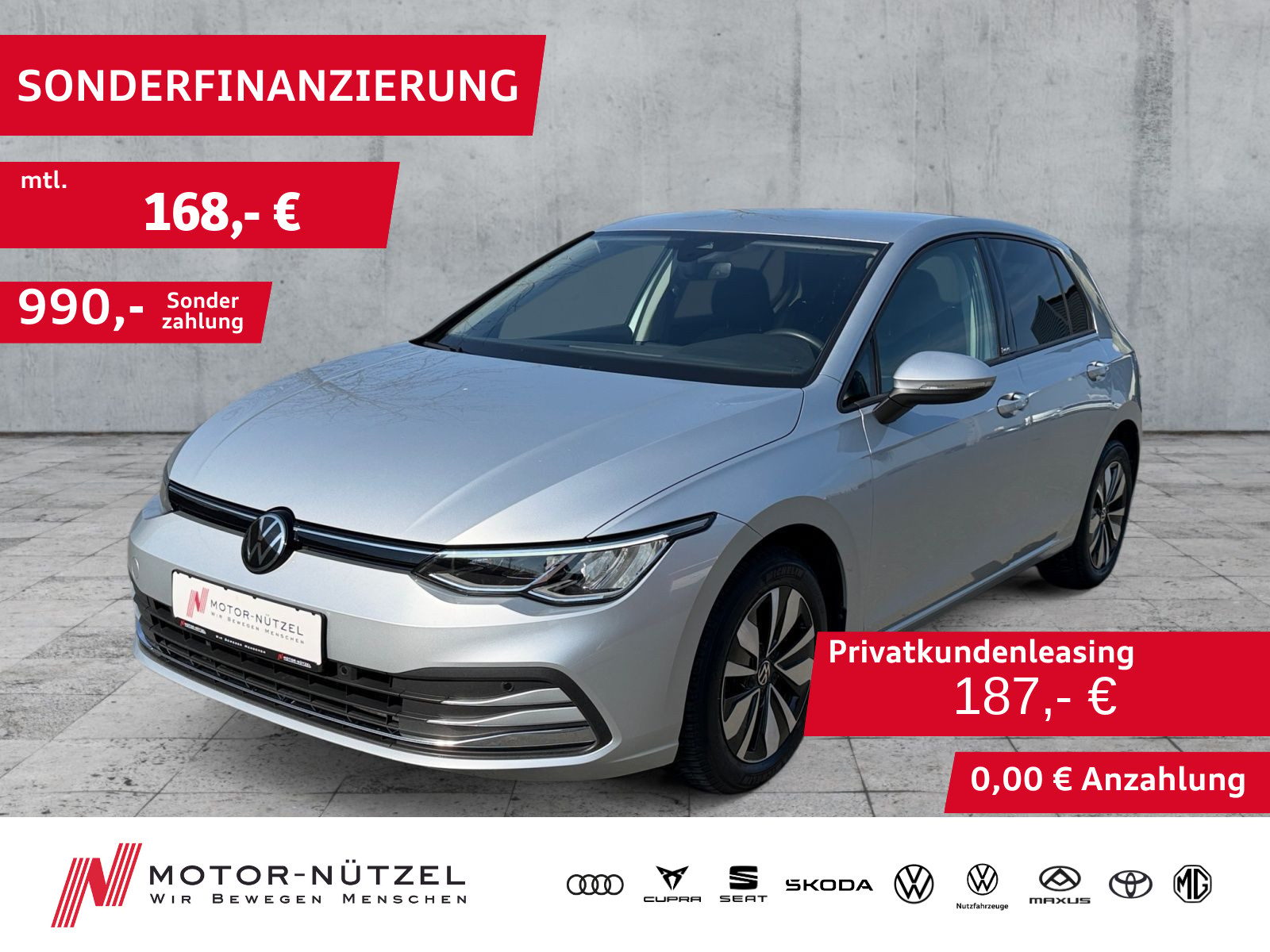 VW Golf VIII1.0 eTSI DSG MOVE LED+NAV+ACC+SHZ+2xPDC