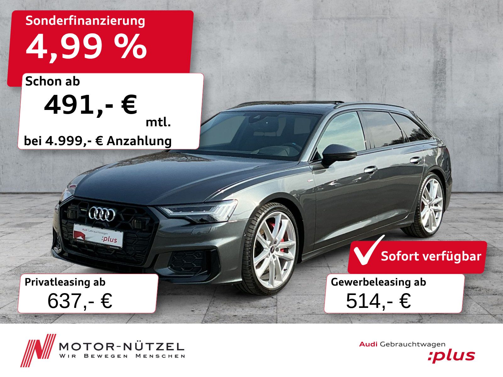 AUDI A6 Avant 55 TFSI e QU S-LINE HuD+AHK+PANO+360°