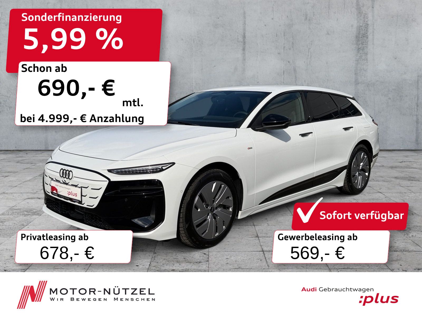 AUDI A6 Avant e-tron perf. S-LINE MATRIX+RFK+ACC+AHK