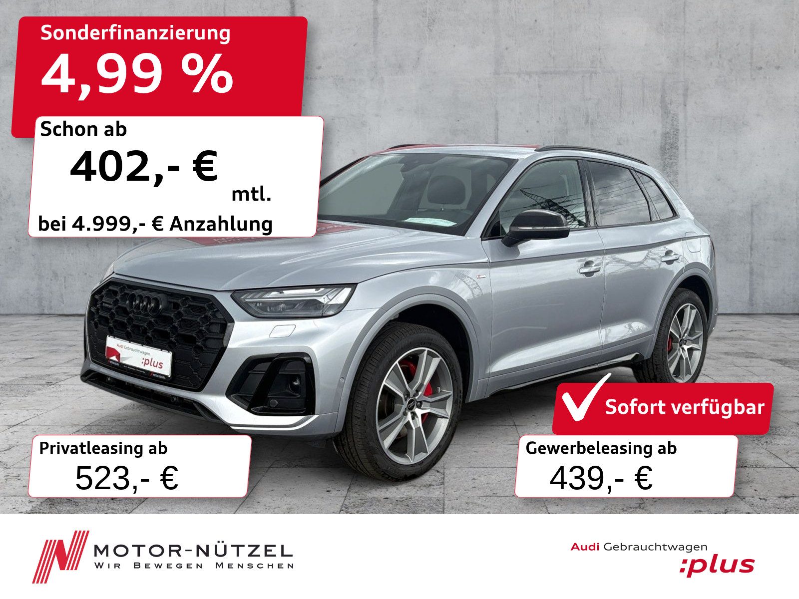 AUDI Q5 55 TFSI e QU S-LINE MATRIX+NAVI+RFK+ACC+AHK