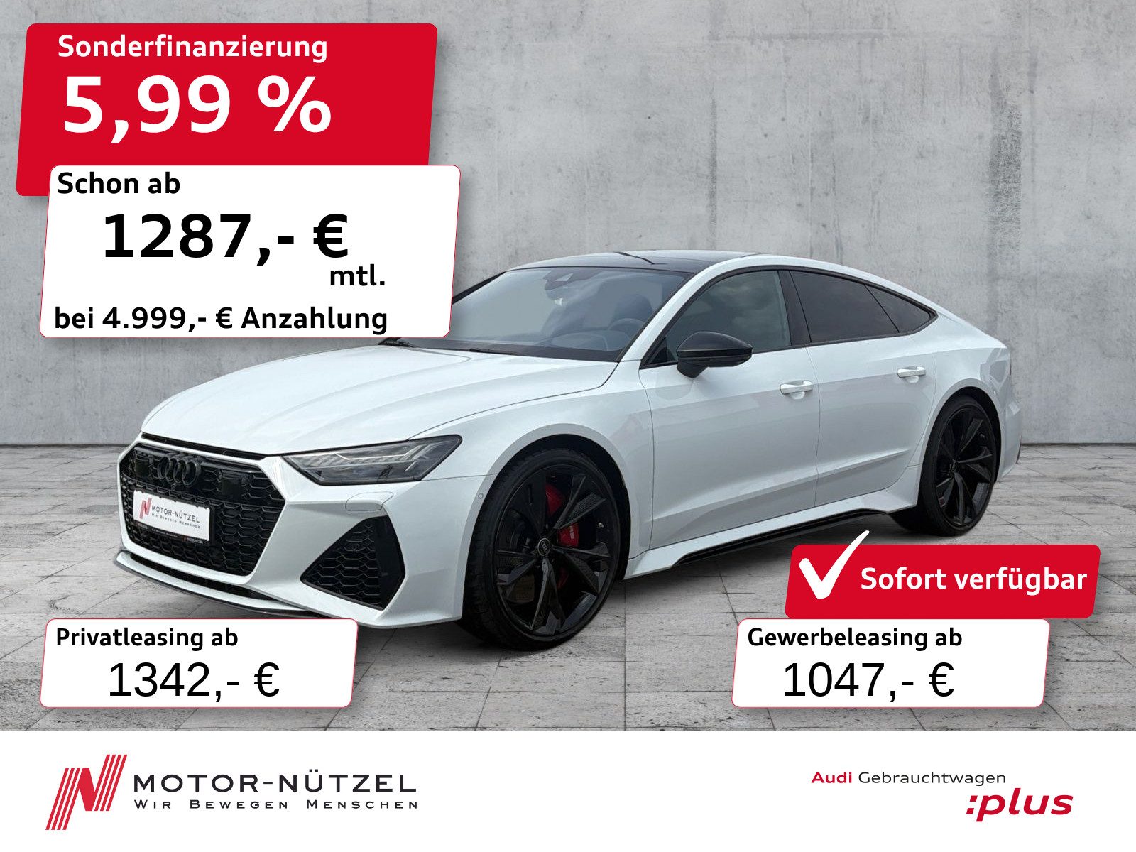 AUDI RS7 RS 7 Sportback TFSI QU MATRIX+HuD+B&O+PANO+360°