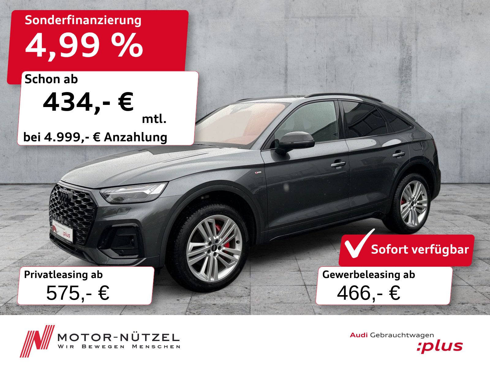 AUDI Q5 Sportback 55 TFSI e QU S-LINE MATRIX+HuD+AHK