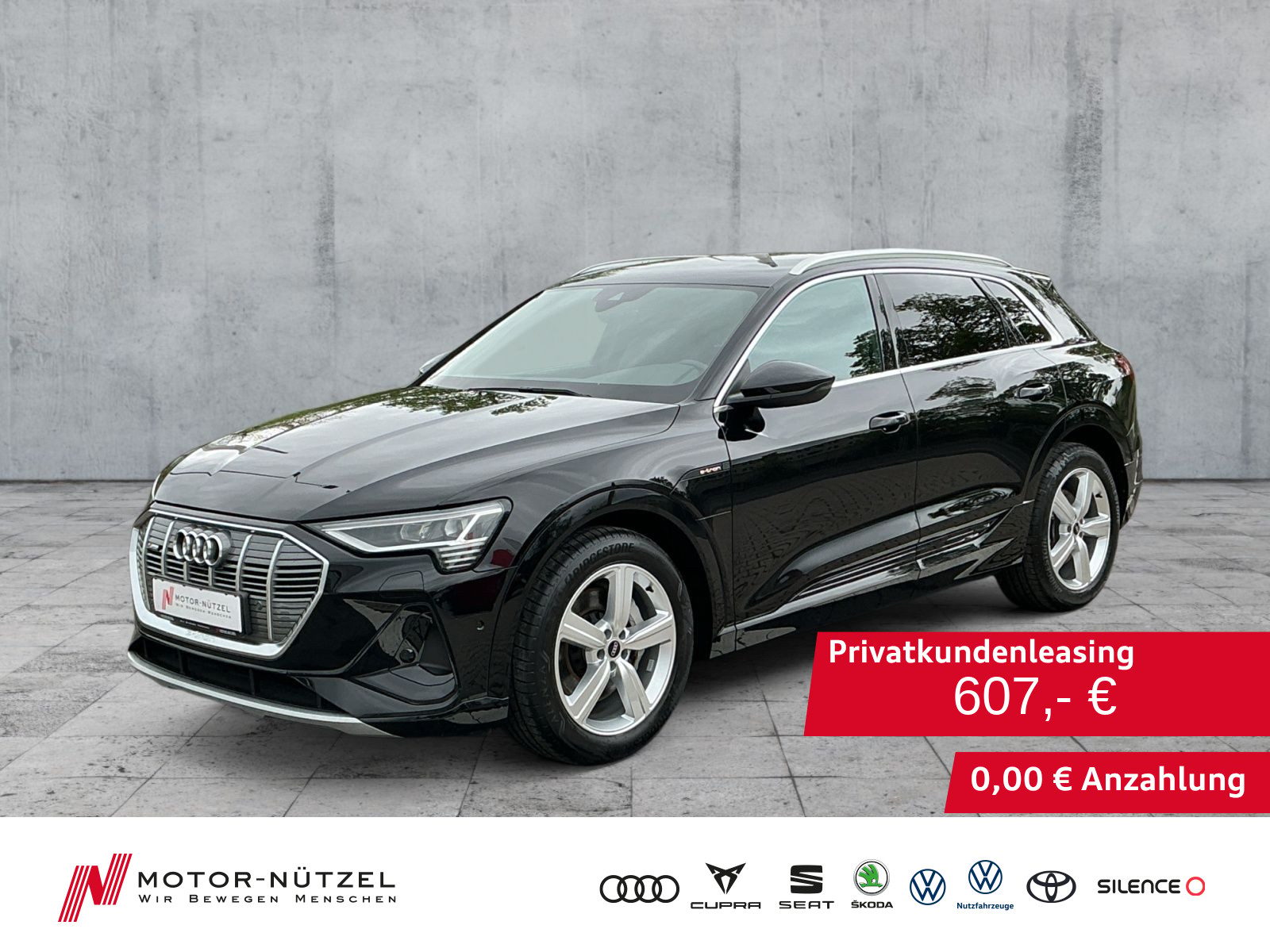 AUDI e-tron 55 QU 2x S-LINE LED+NAVI+AHK+AIR+GRA+20Z.