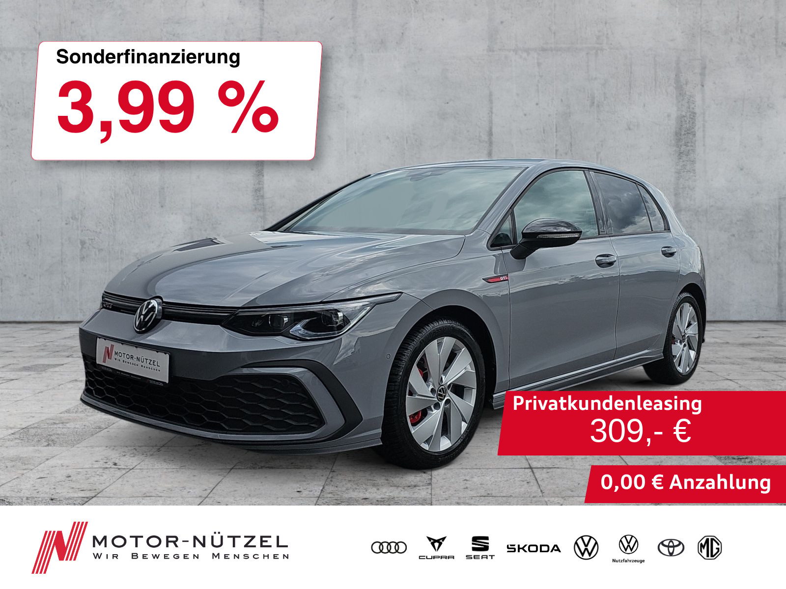 VW Golf GTI 2.0 TSI DSG LED+NAVI+RFK+ACC+18"LM