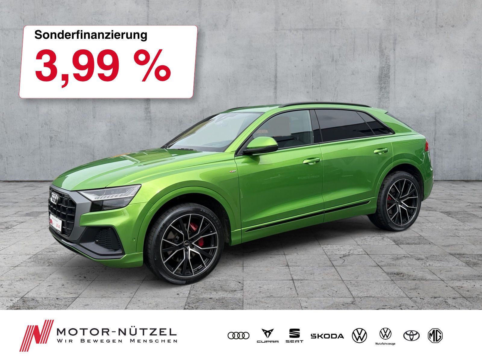 AUDI Q8 50 TDI QU 3xS-LINE MATRIX+HuD+B&O+DVD+AIR+ACC
