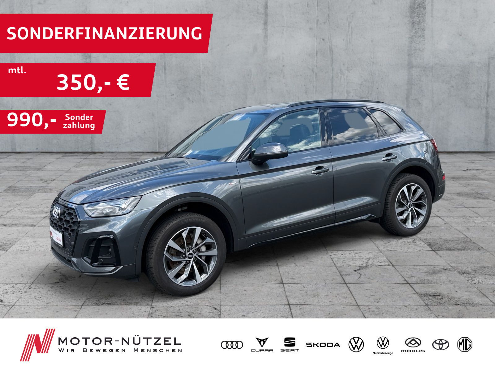 AUDI Q5 50 TDI QU S-LINE 5JG+LED+NAV+ACC+RFK+DAB+APP