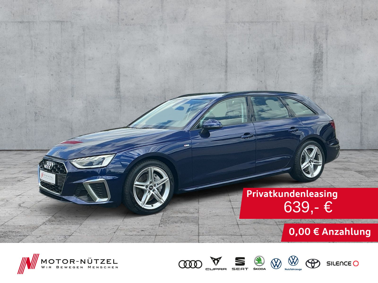 AUDI A4 Avant 40 TFSI QU S-LINE LED+NAVI+AHK+SHZ+B&O