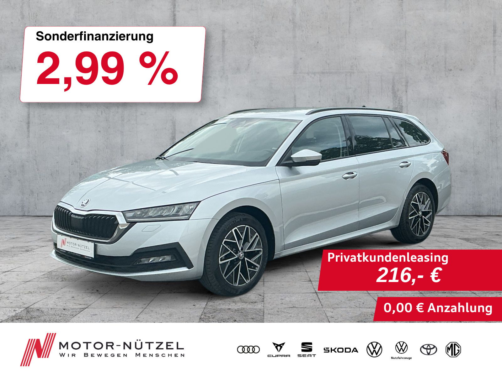 SKODA Octavia Combi 2.0 TDI DSG CLEVER LED+NAV+SHZ+AHK