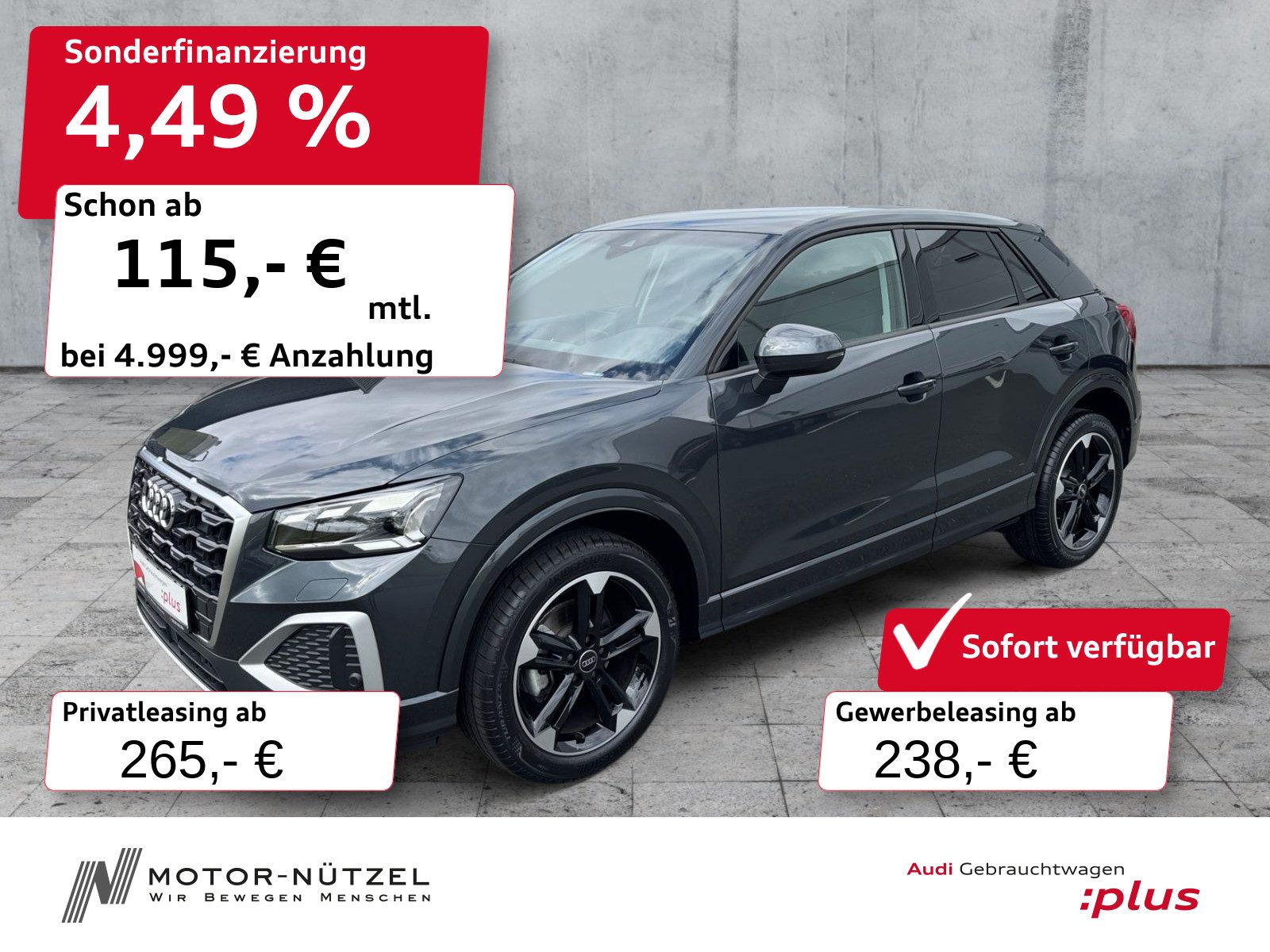 AUDI Q2 30 TFSI ADVANCED MATRIX+PDC+GRA+SHZ+18"LM