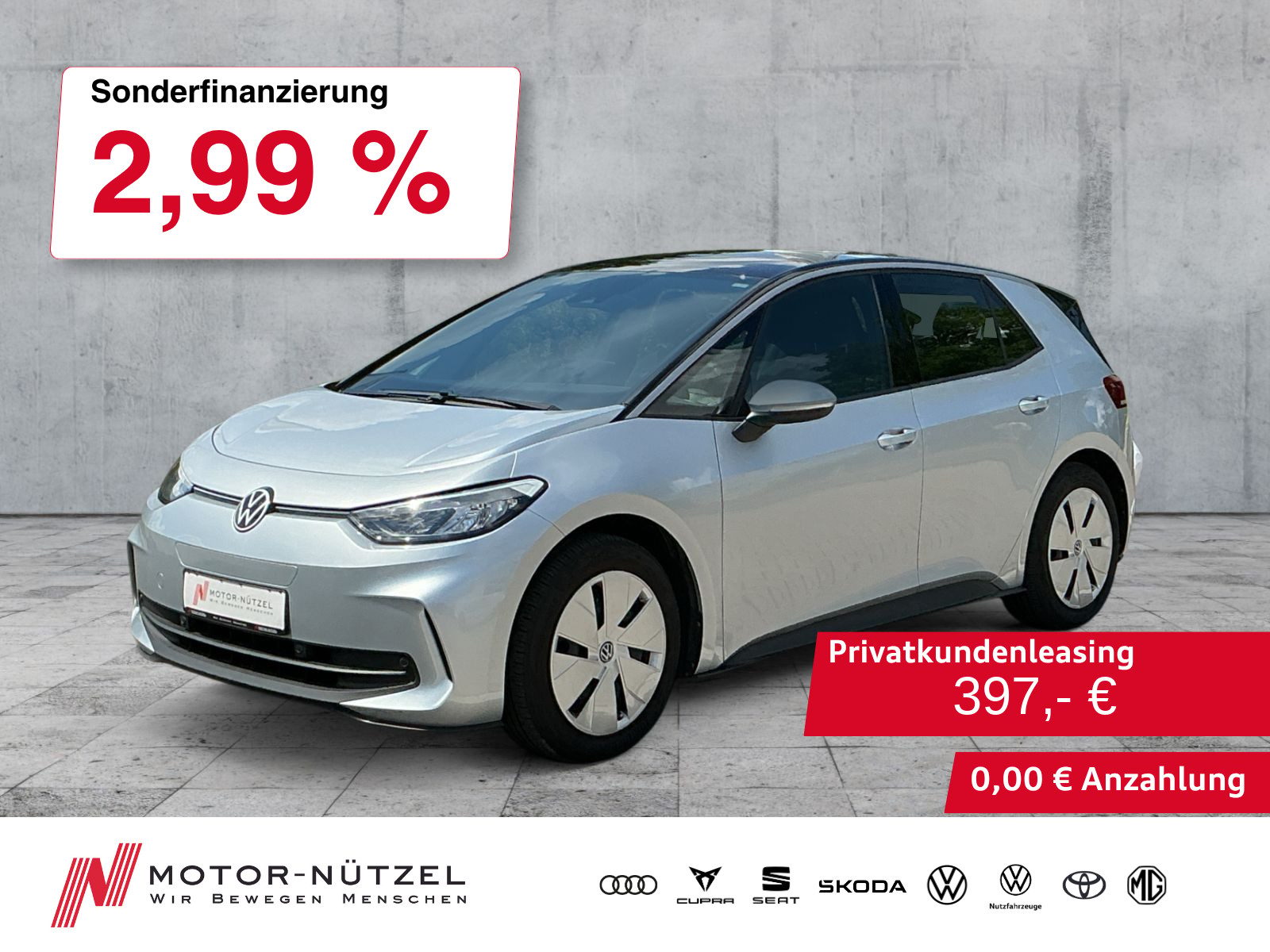 VW ID.3 150 kW Pro LED+NAV+APP+ACC+SHZ+2xPDC+DAB