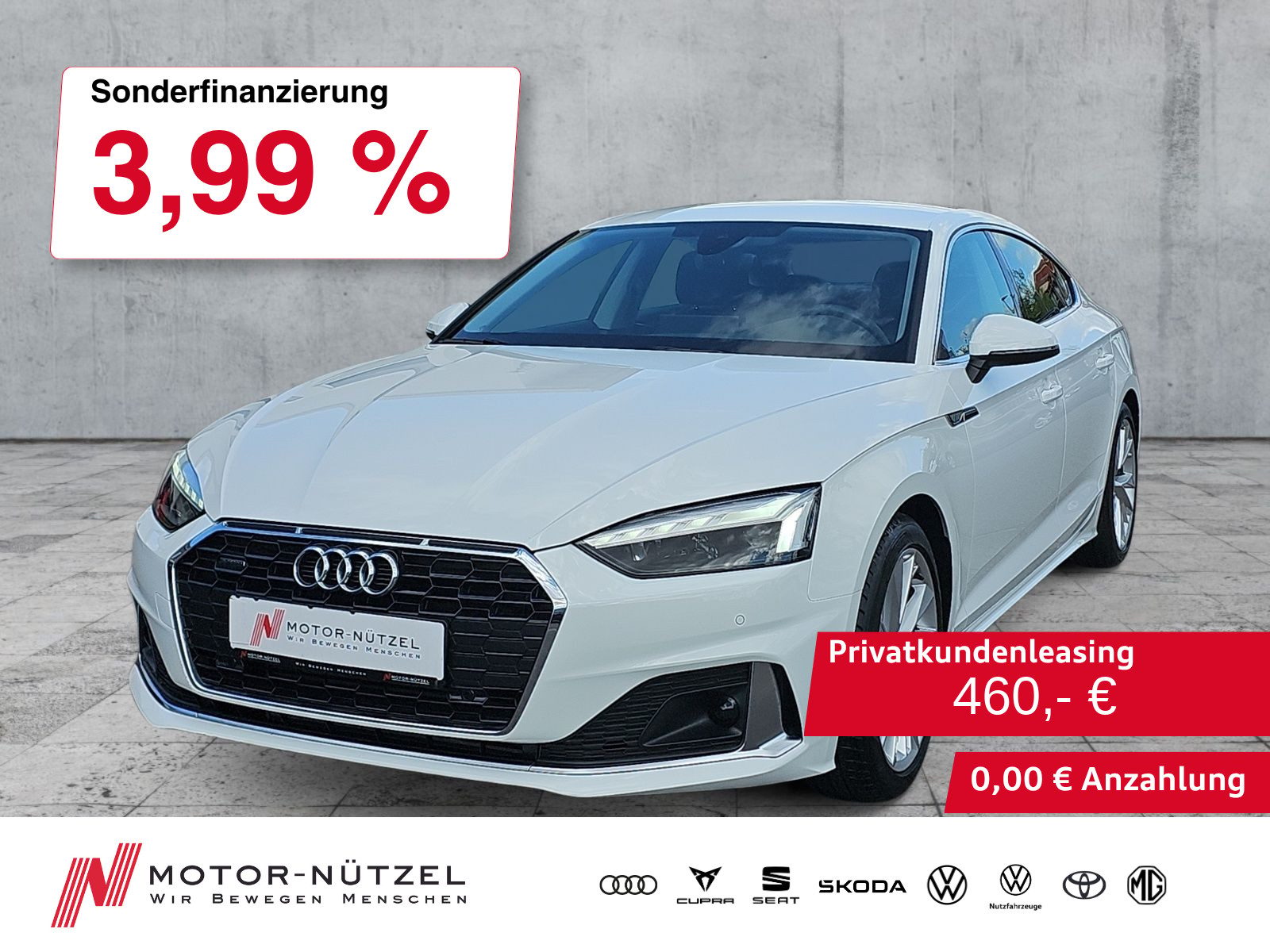 AUDI A5 Sportback 40 TFSI QU S-TR ADVANCED MATRIX+RFK
