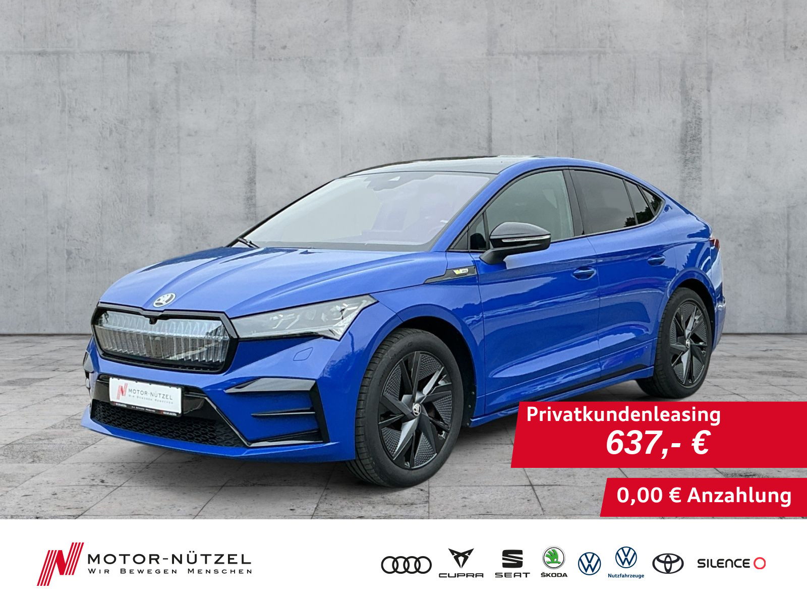 SKODA Enyaq Coupé RS 80x MATRIX+AHK+PANO+HuD+CANTON+20