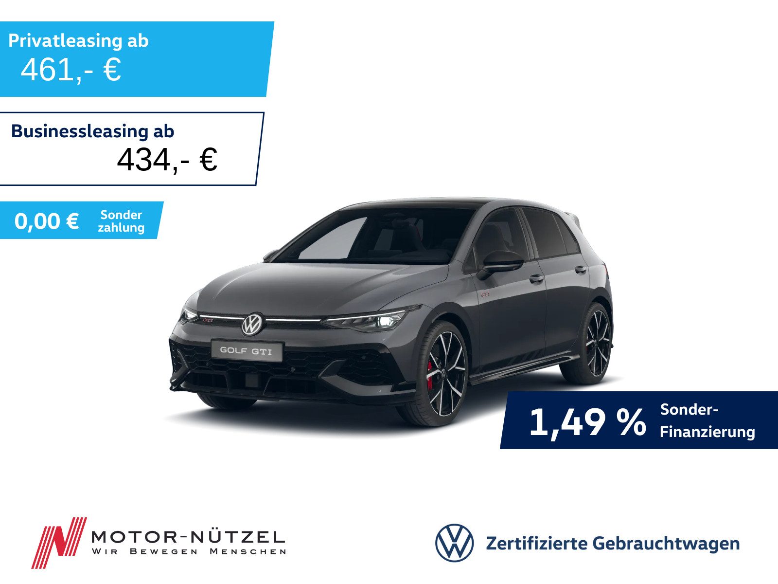VW Golf VIII GTI Clubsport 5JG+MATRIX+PANO+HuD+19Z.