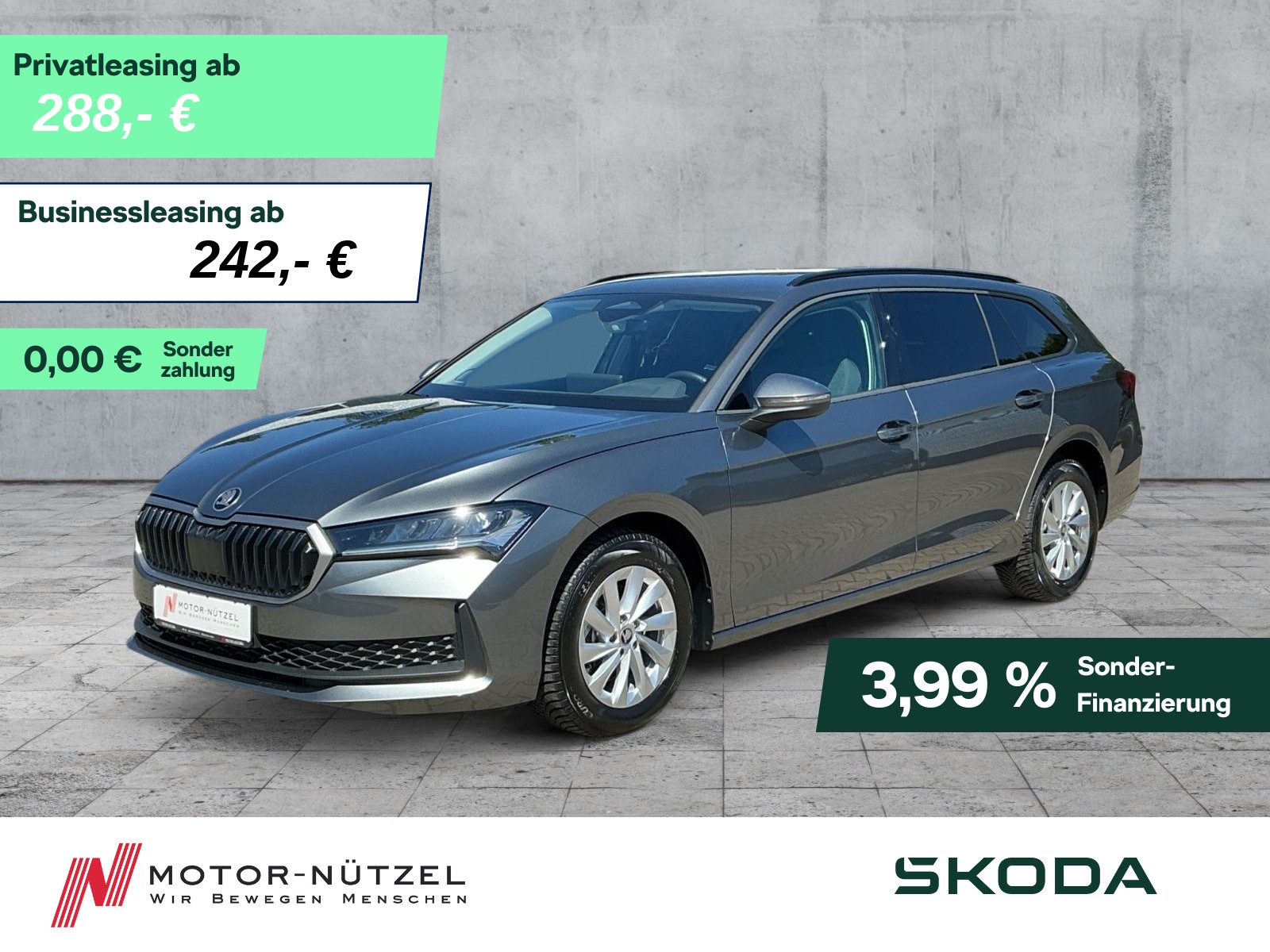 SKODA Superb Combi 2.0 TDI DSG ESSENCE LED+NAV+AHK+ACC