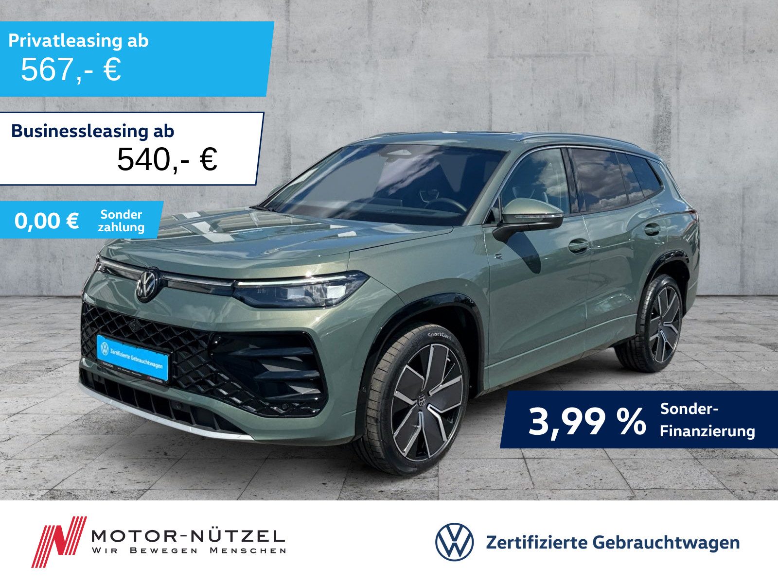 VW Tayron 2.0 TSI 4M R-LINE 5JG+AHK+PANO+STDHZG+7SI