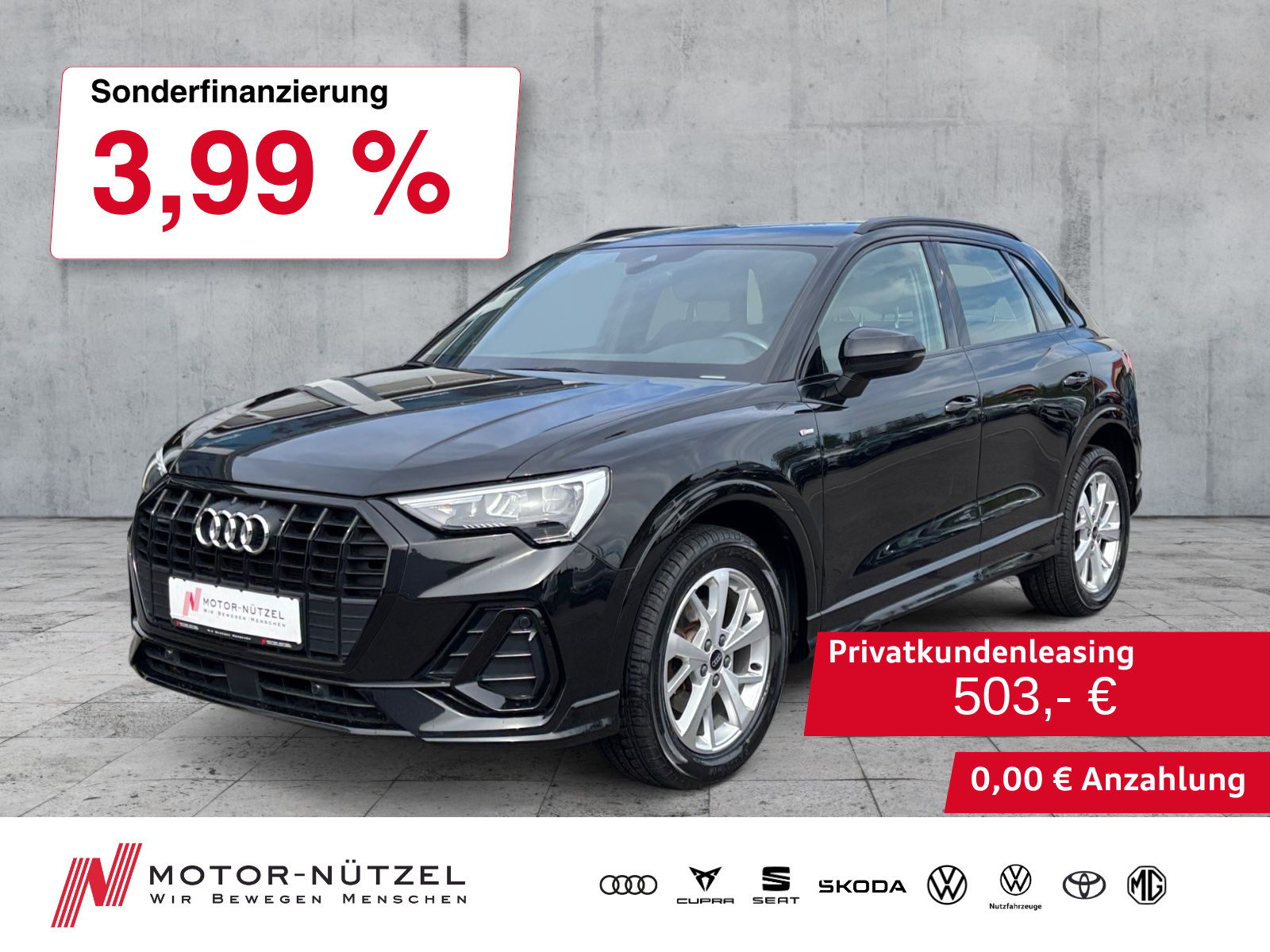 AUDI Q3 35 TDI QU S-TR S-LINE NAVI+RFK+GRA+SHZ+18"LM