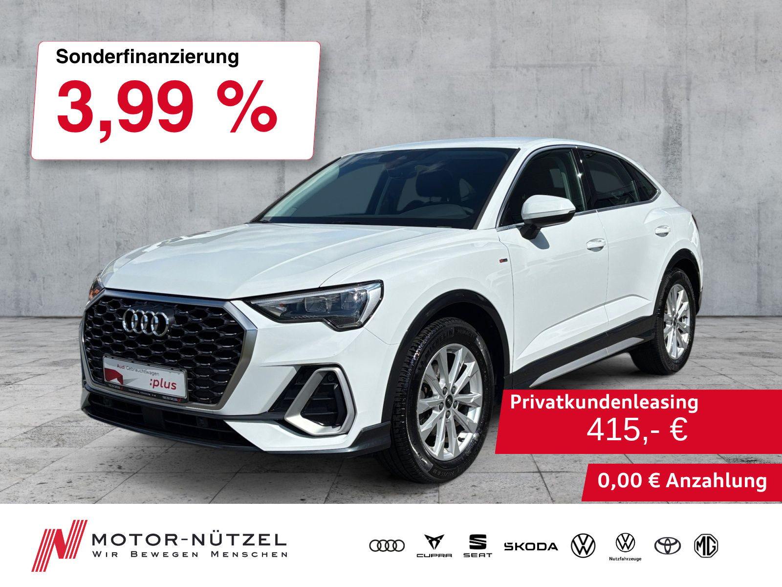 AUDI Q3 Sportback 35 TDI S-TR S-LINE LED+NAVI+RFK+ACC