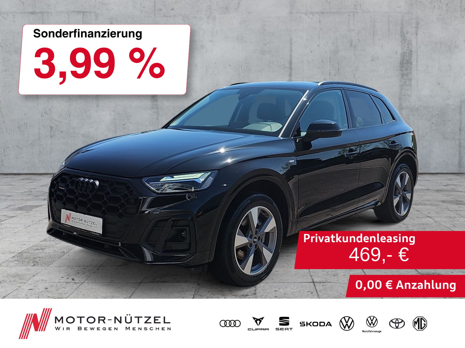 AUDI Q5 45 TFSI QU S-TR S-LINE LED+NAVI+RFK+ACC+19"LM