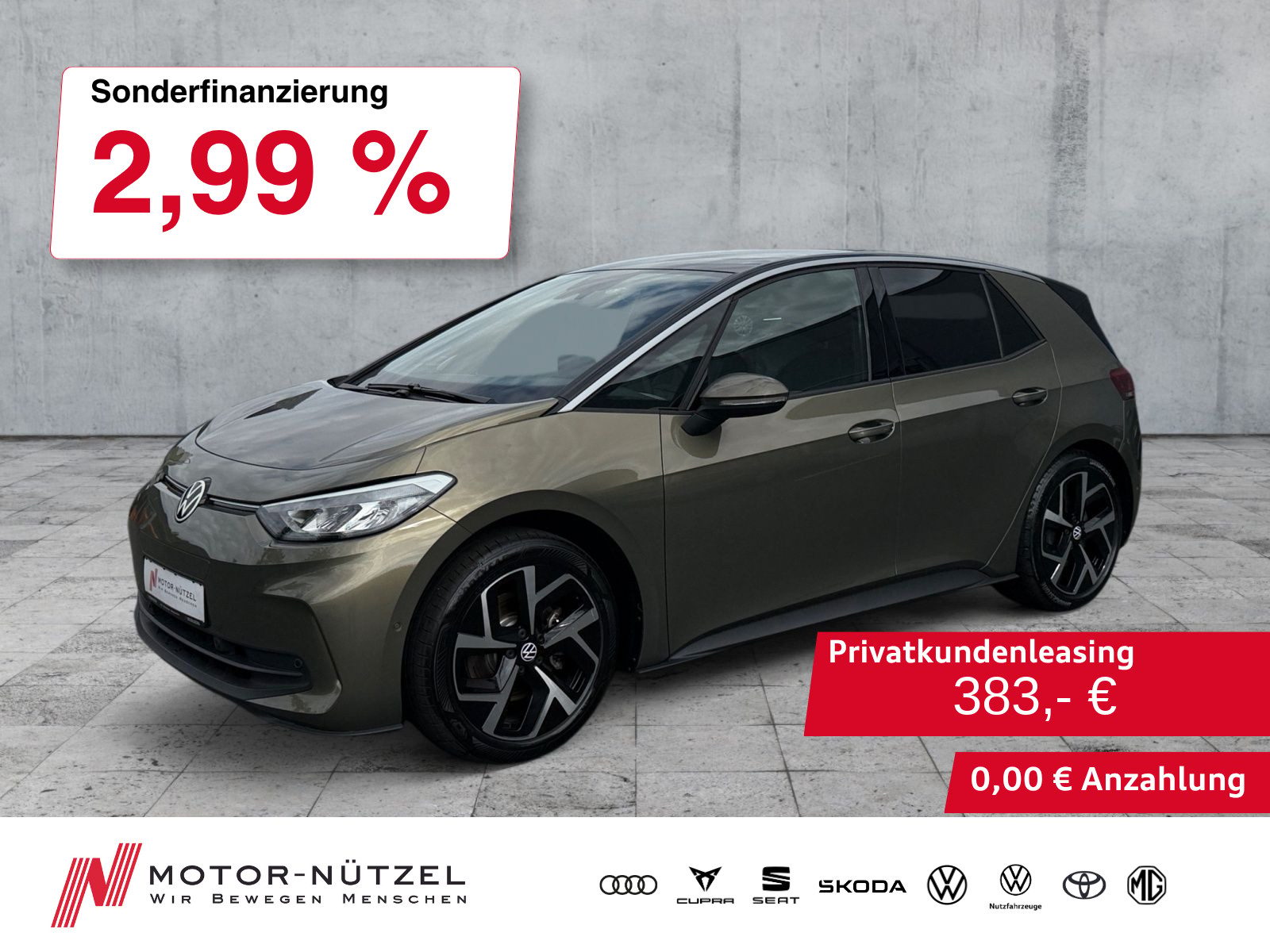 VW ID.3 150kW Pro LED+NAV+APP+ACC+SHZ+RFK+PDC+19"