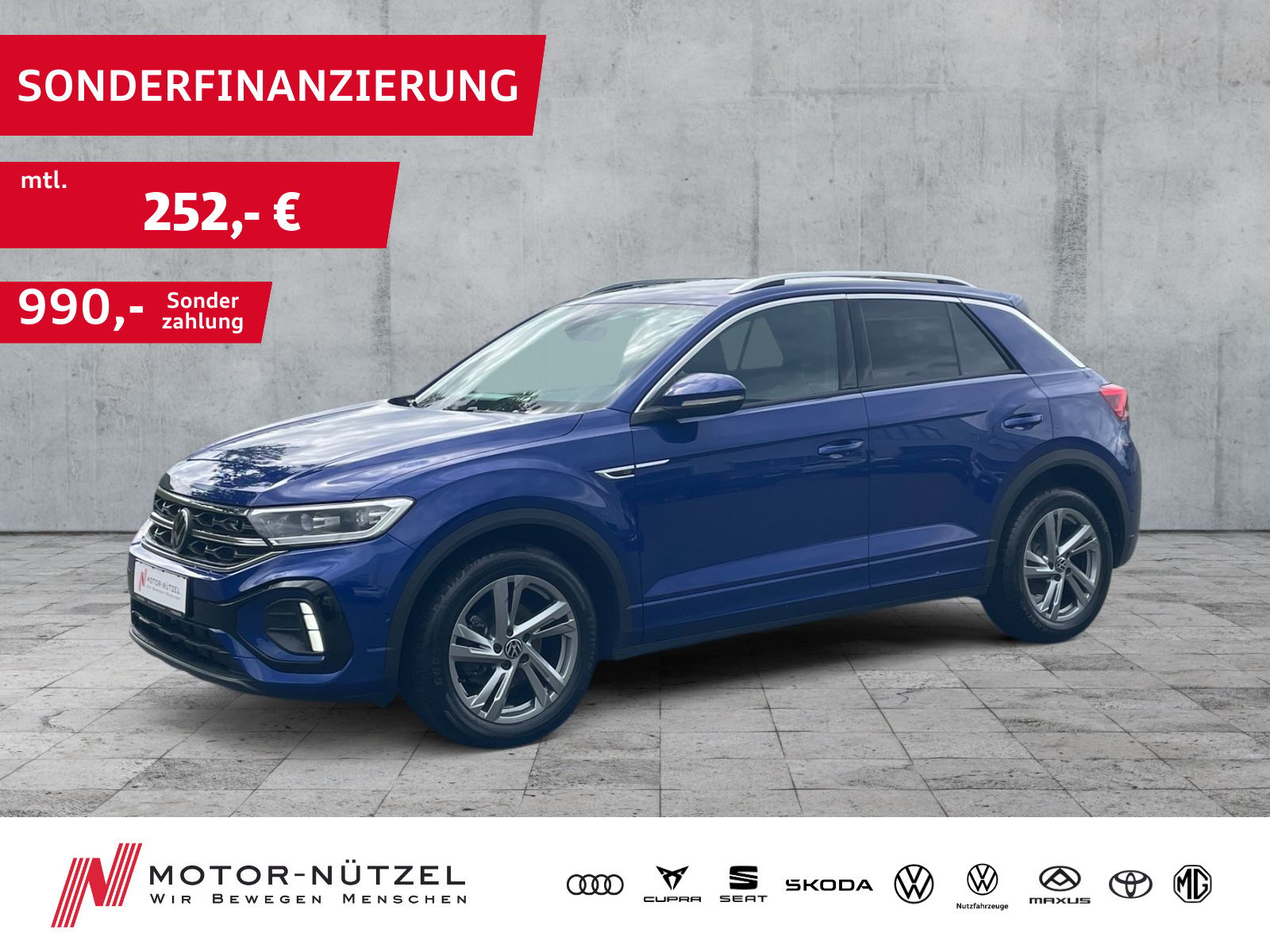 VW T-Roc 1.5 TSI DSG R-LINE LEDplus+NAV+ACC+SHZ+RFK