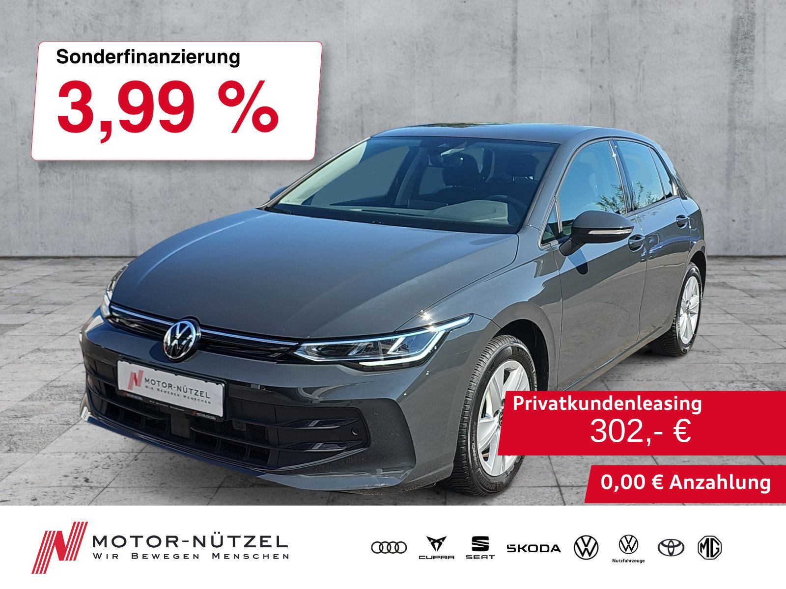 VW Golf 1.5 TSI LIFE LED+2xPDC+ACC+SHZ+LM+ZV+DAB+