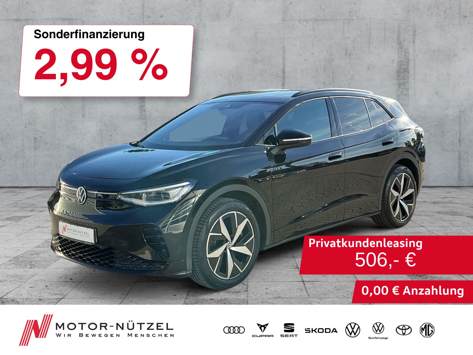 VW ID.4 220KW GTX MATRIX+SHZ+NAVI+ACC+WäPu+19"